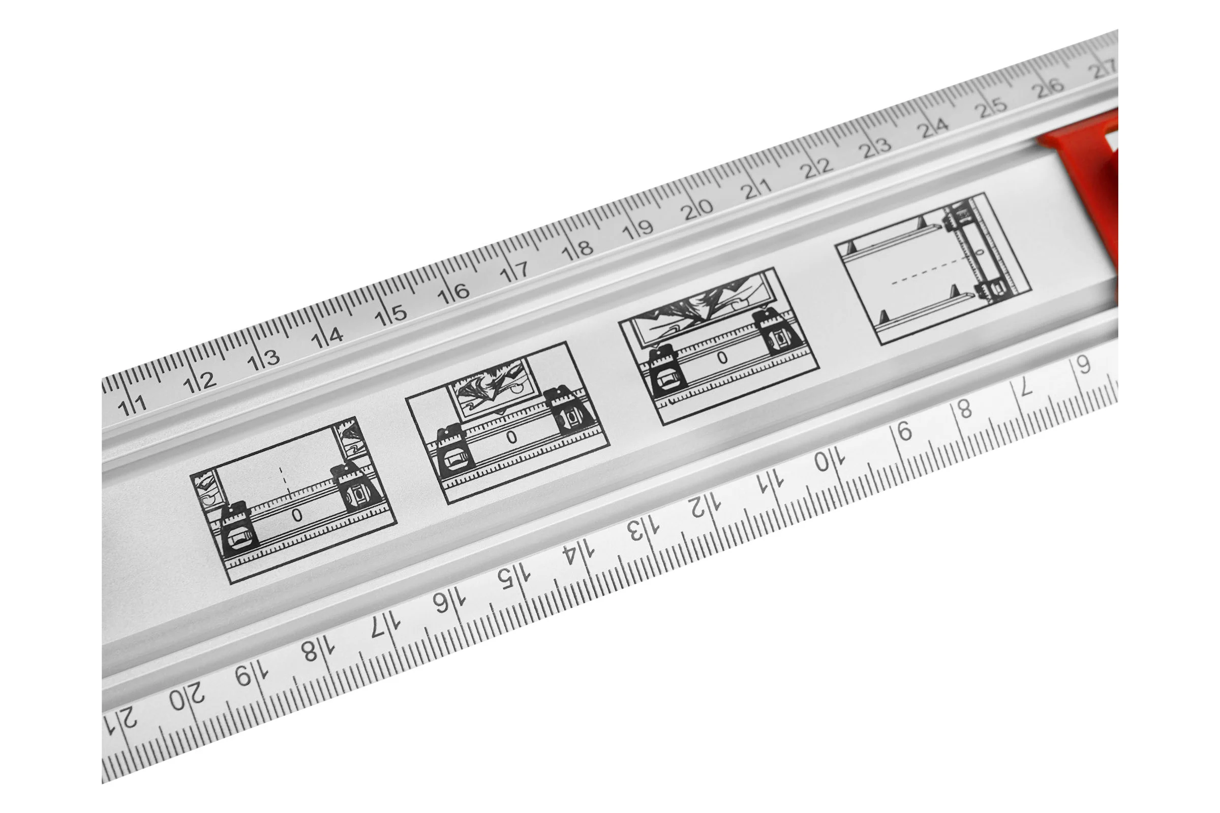 Разметочная линейка vertextools PROFI 60см, ручка-ABS, скользящие блоки с колбами 3046-16
