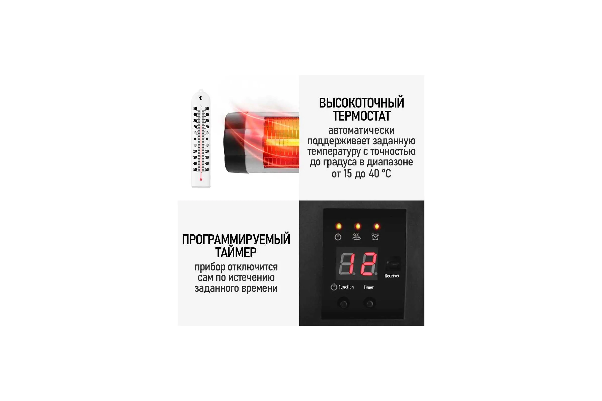 Инфракрасный обогреватель OBSIDIAN BS-IH2100B 41531