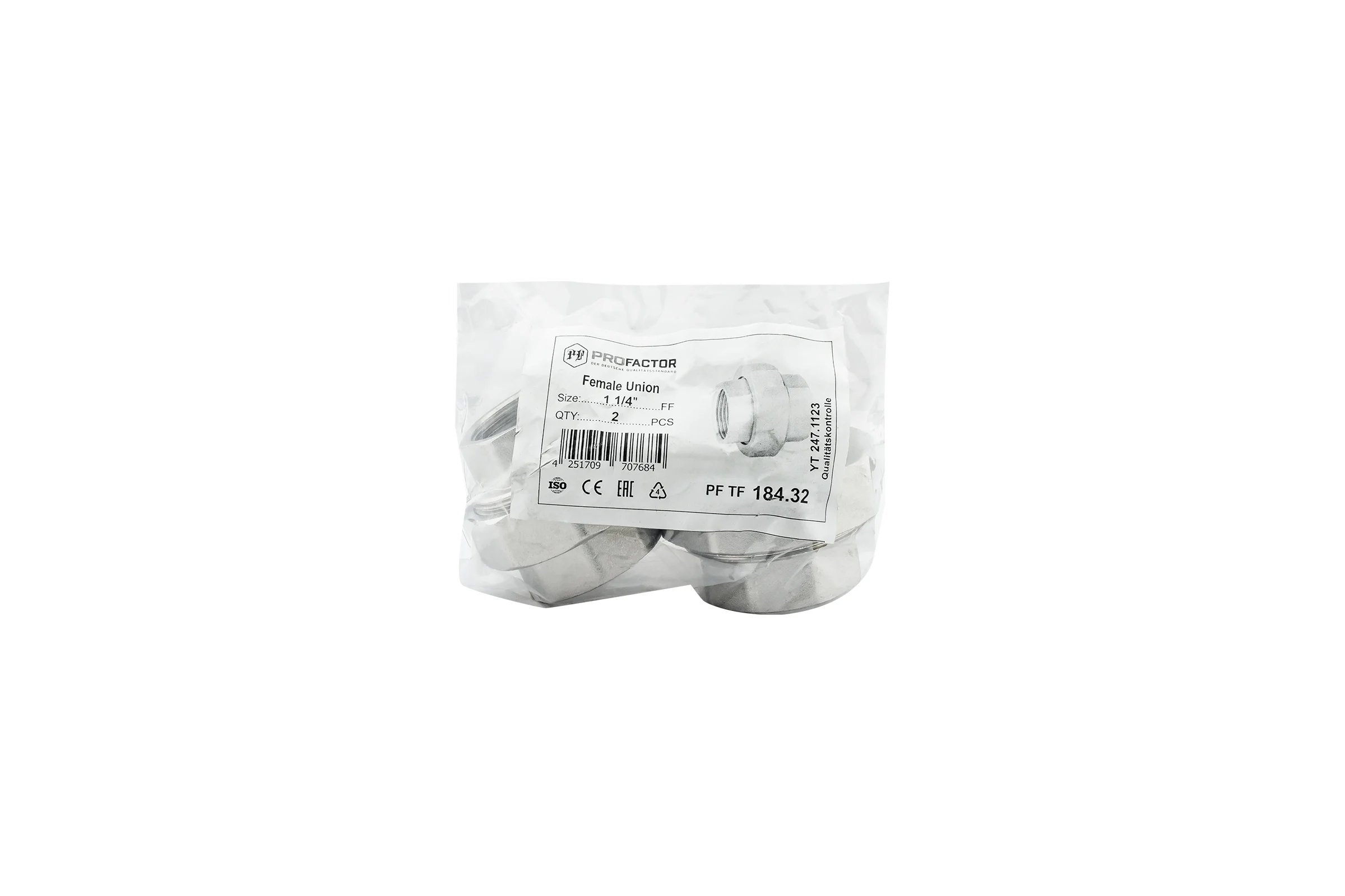 Муфта разъемная никелированная PROFACTOR в/в 1 1/4" PF TF 184.32