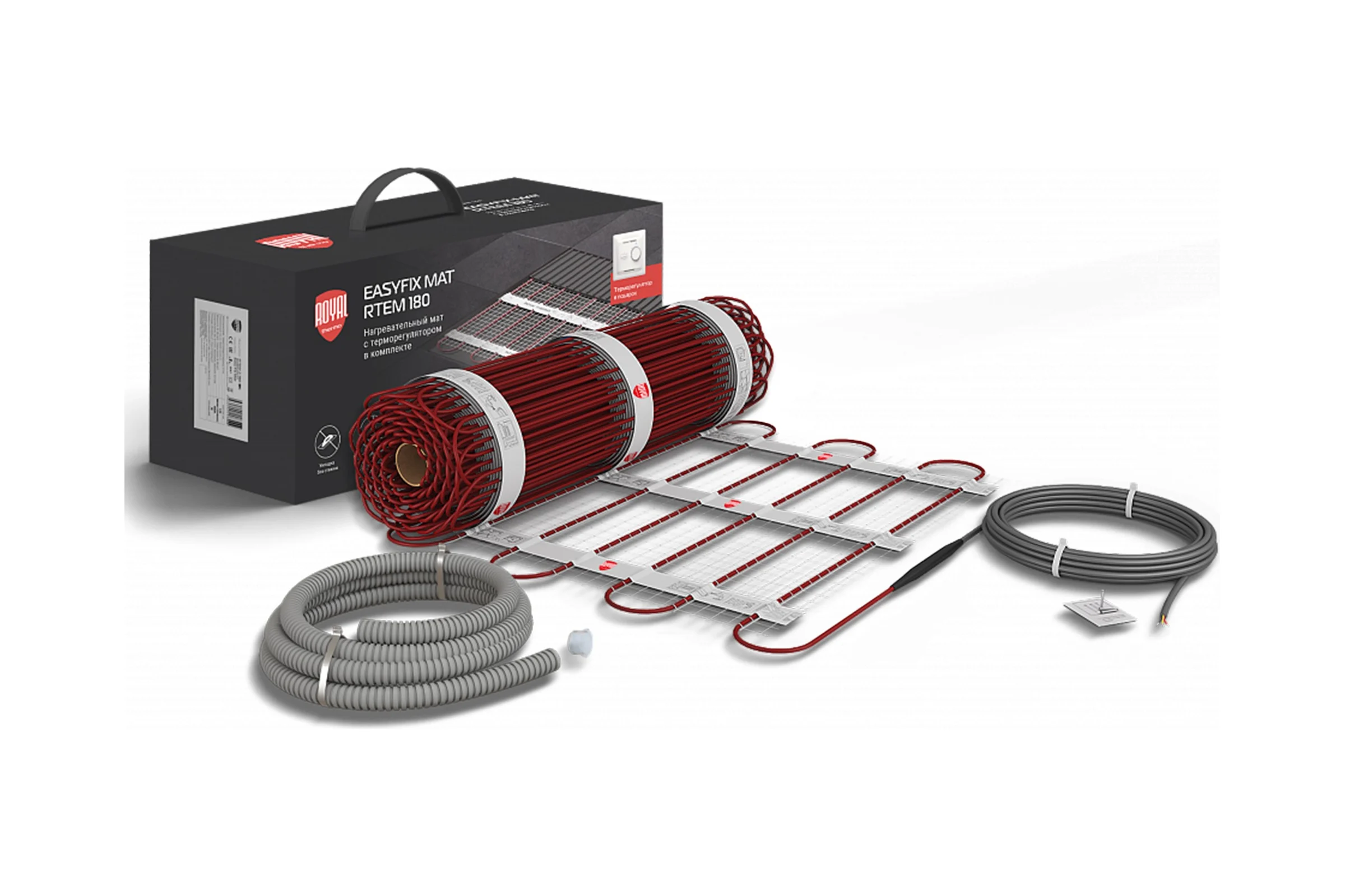 Нагревательный мат ROYAL THERMO EasyFix Mat RTEM 2-180-2 (комплект с терморегулятором) НС-1599099