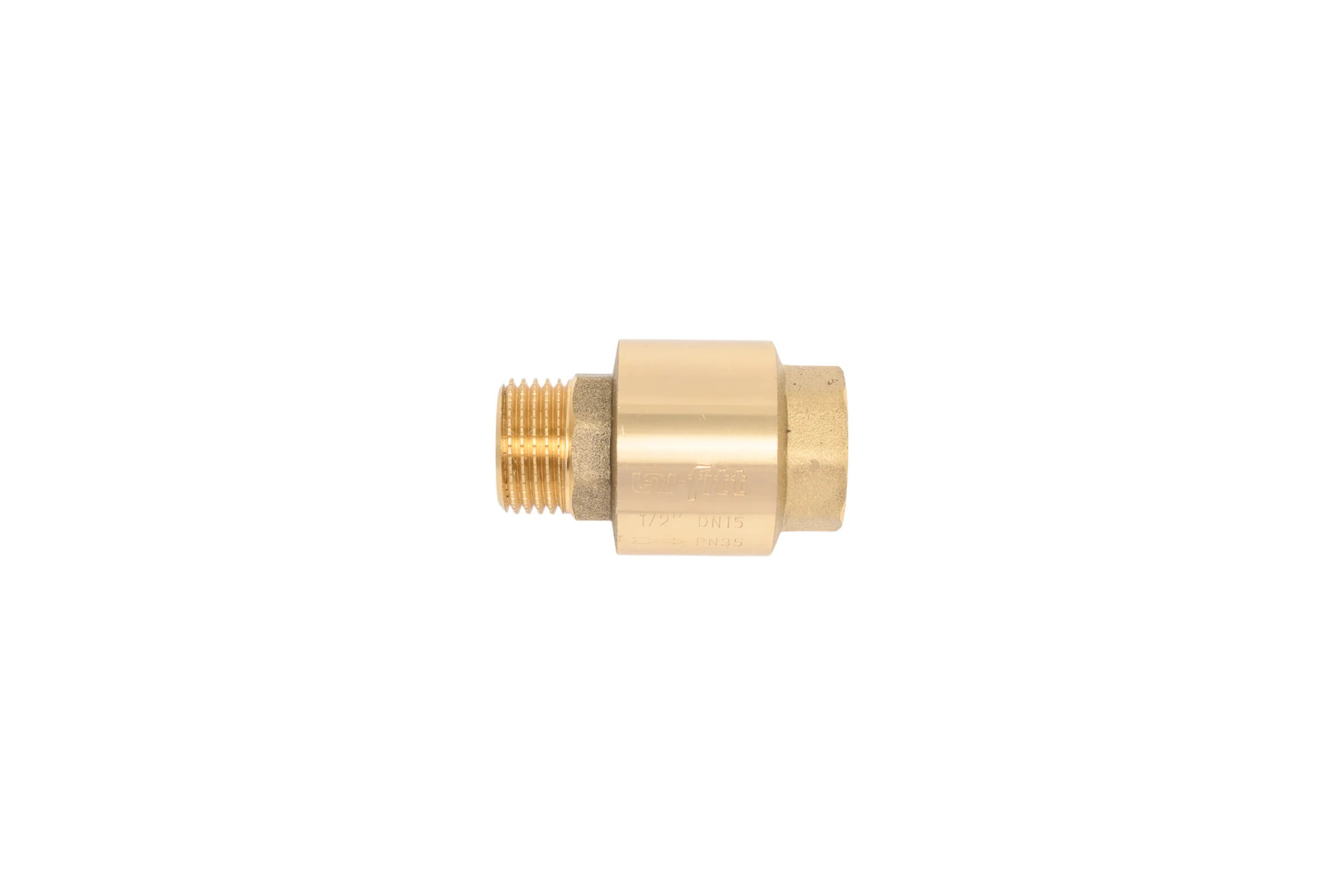 Клапан обратный Uni-Fitt OPTIMAL НВ 1/2" пружинный с металлическим затвором 224G2001