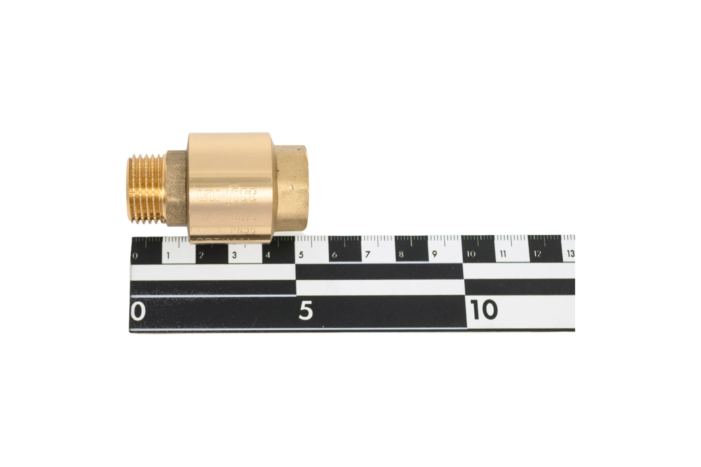 Клапан обратный Uni-Fitt OPTIMAL НВ 1/2" пружинный с металлическим затвором 224G2001