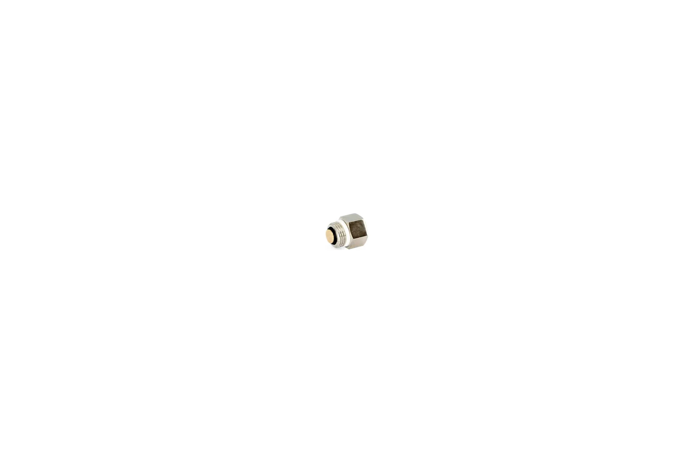 Клапан отсечной для воздухоотводчика ВН 1/2" х 3/8", никелированный Uni-Fitt 220N2100