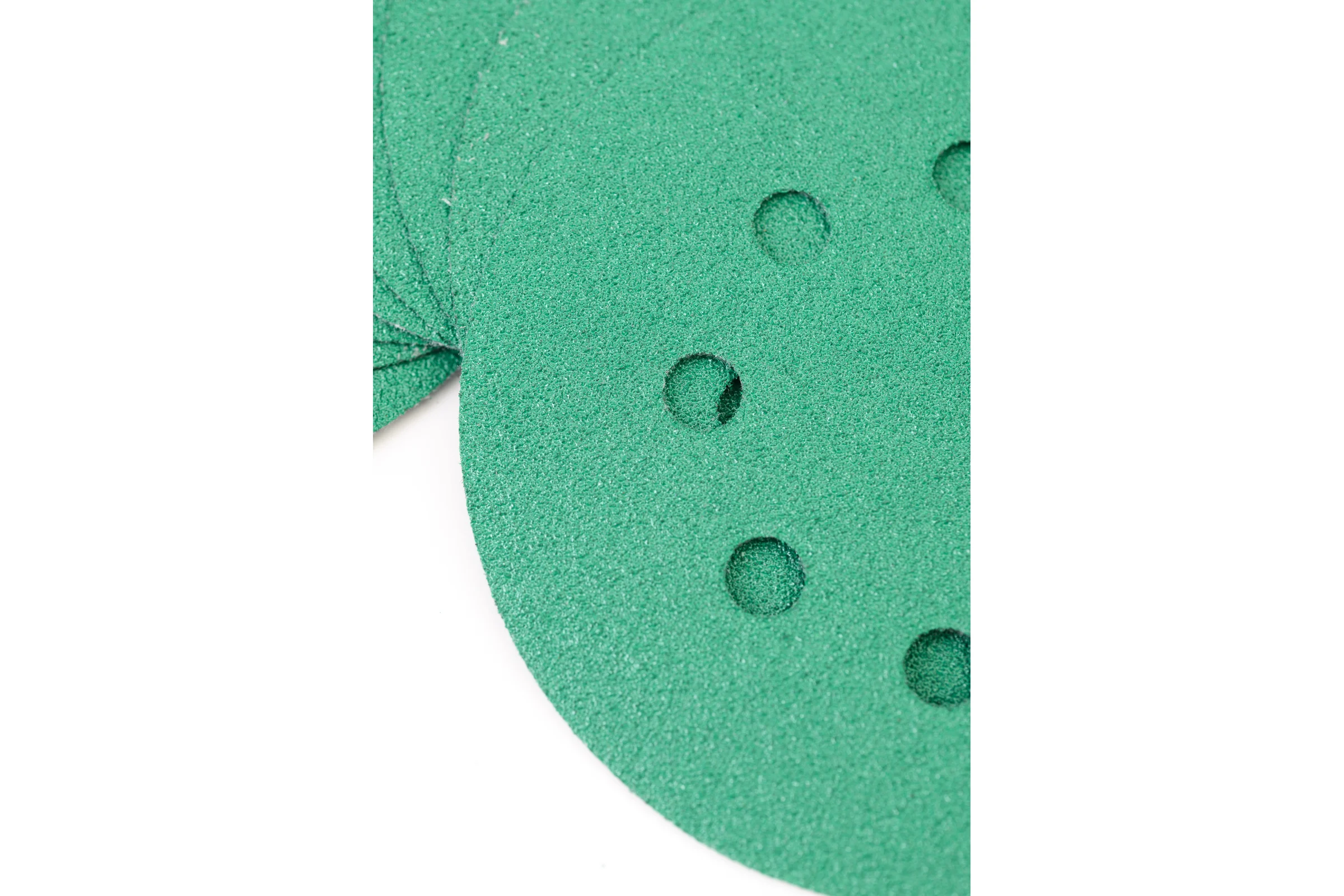 Абразивный круг GREEN Film 125 мм, P320, 8 отверстий, на липучке, 100 шт TILFLEX TL40-320/100