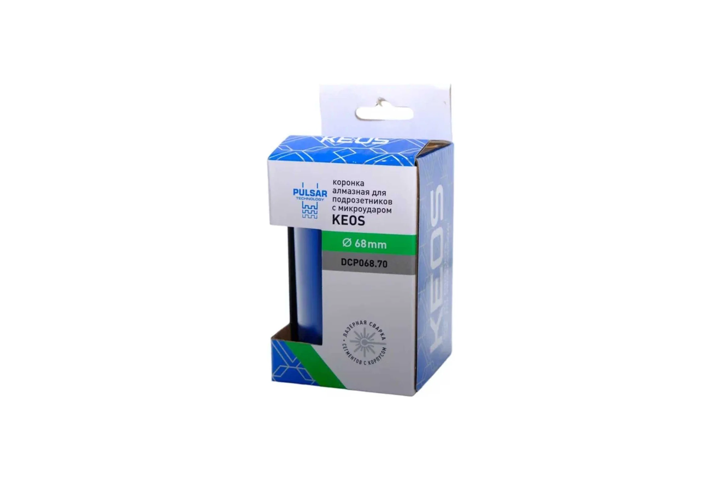 Коронка алмазная по бетону PULSAR микроудар (68/70 мм; М16) KEOS DCP068.70