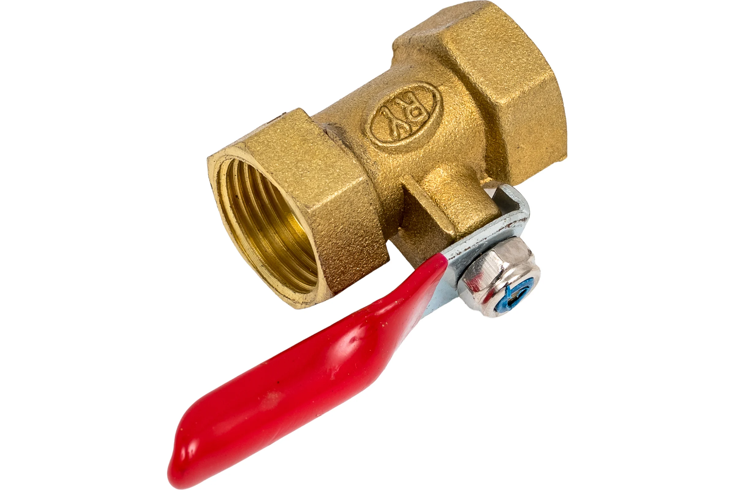 Кран шаровой Pegas pneumatic латунный, резьба внутренняя 3/8" 4413