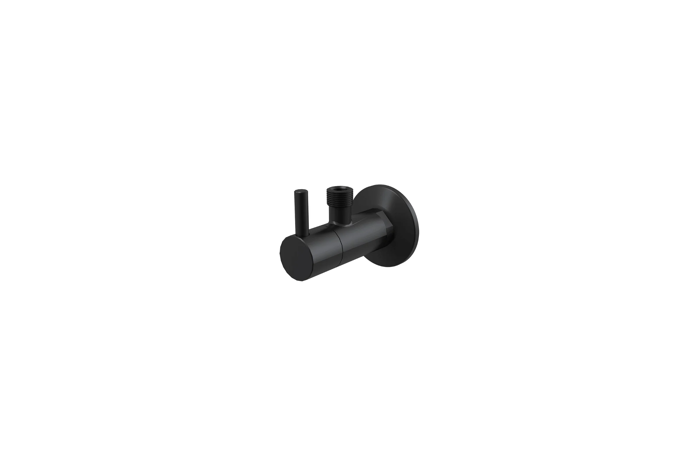 Угловой вентиль Alcadrain ARV001-BLACK с фильтром 1/2Мх3/8М, черный-мат 00047340