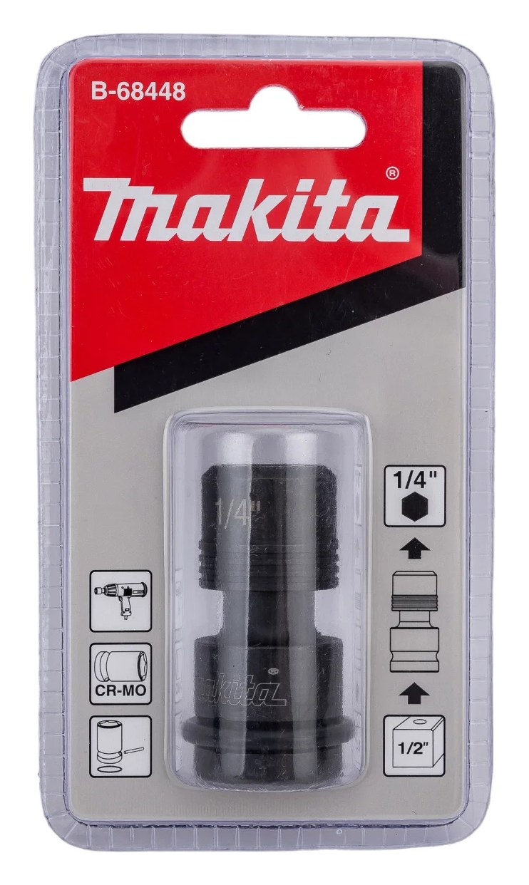Адаптер-переходник 1/2"DR-1/4"HEX Makita B-68448