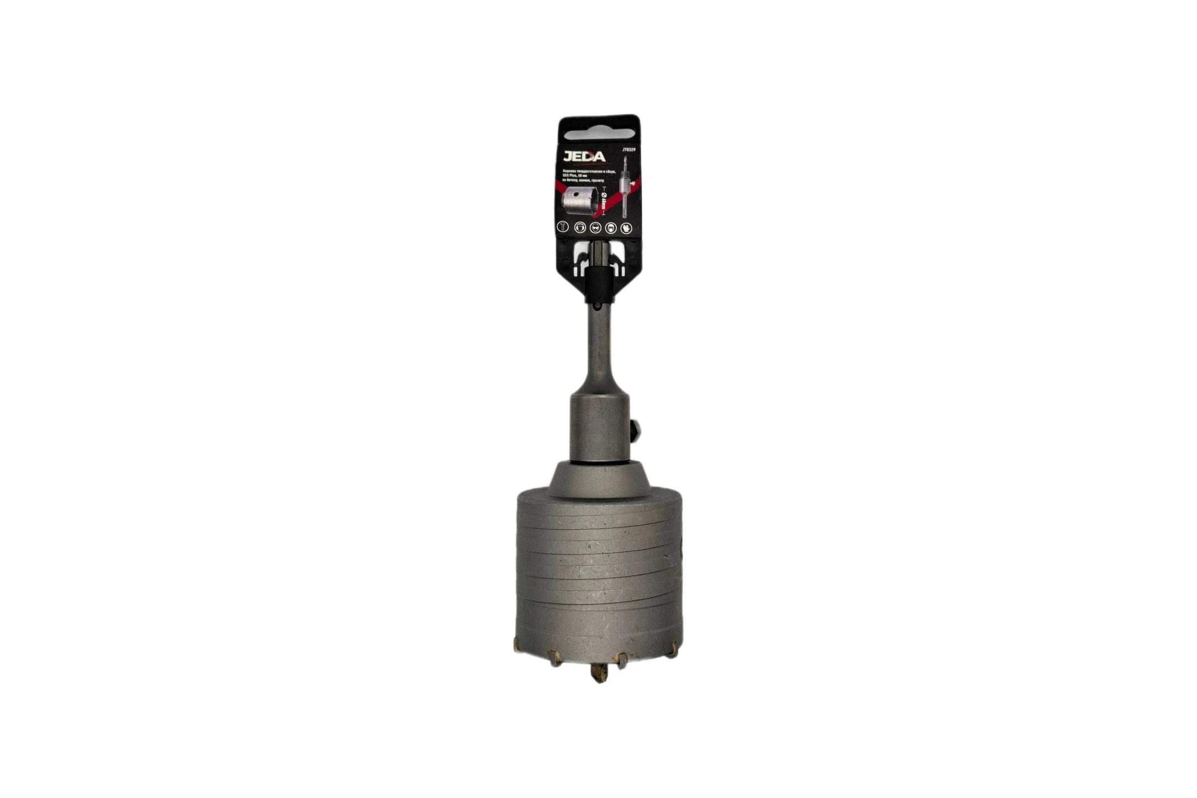 Коронка твердосплавная по бетону, в сборе, SDS Plus, 68 мм JEDA J70329