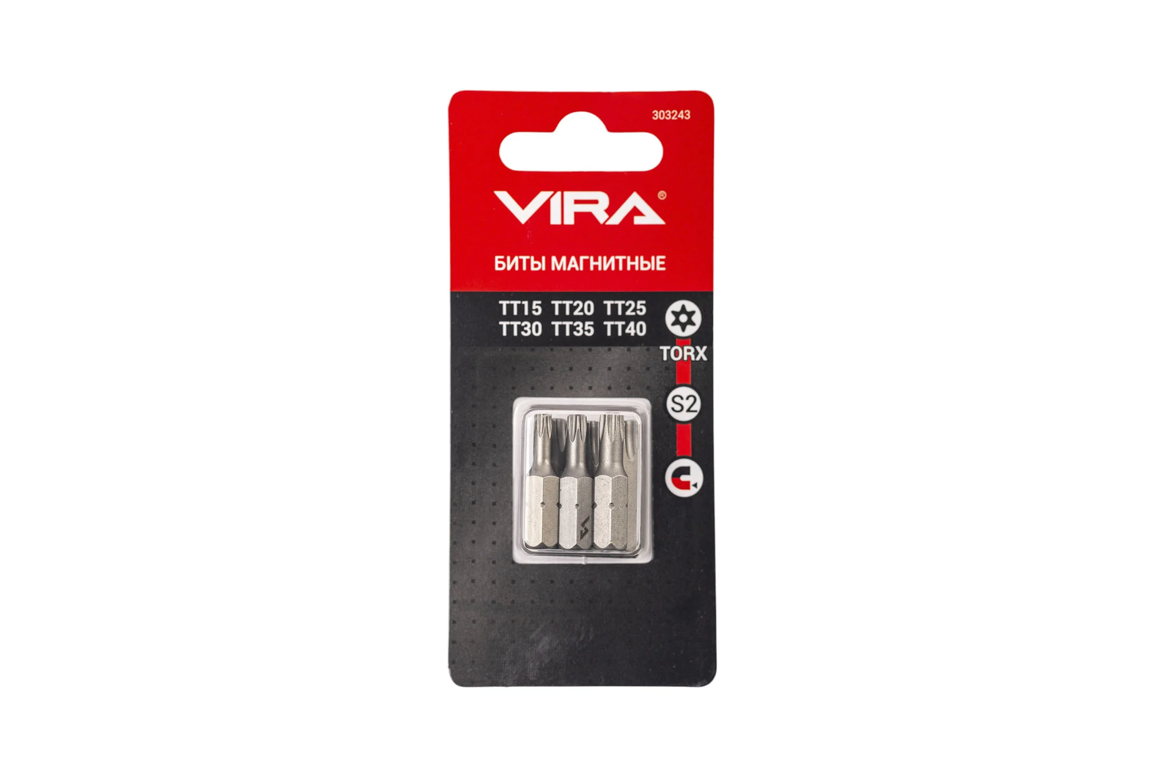 Набор бит TORX, 25 мм, 6 шт VIRA 303243