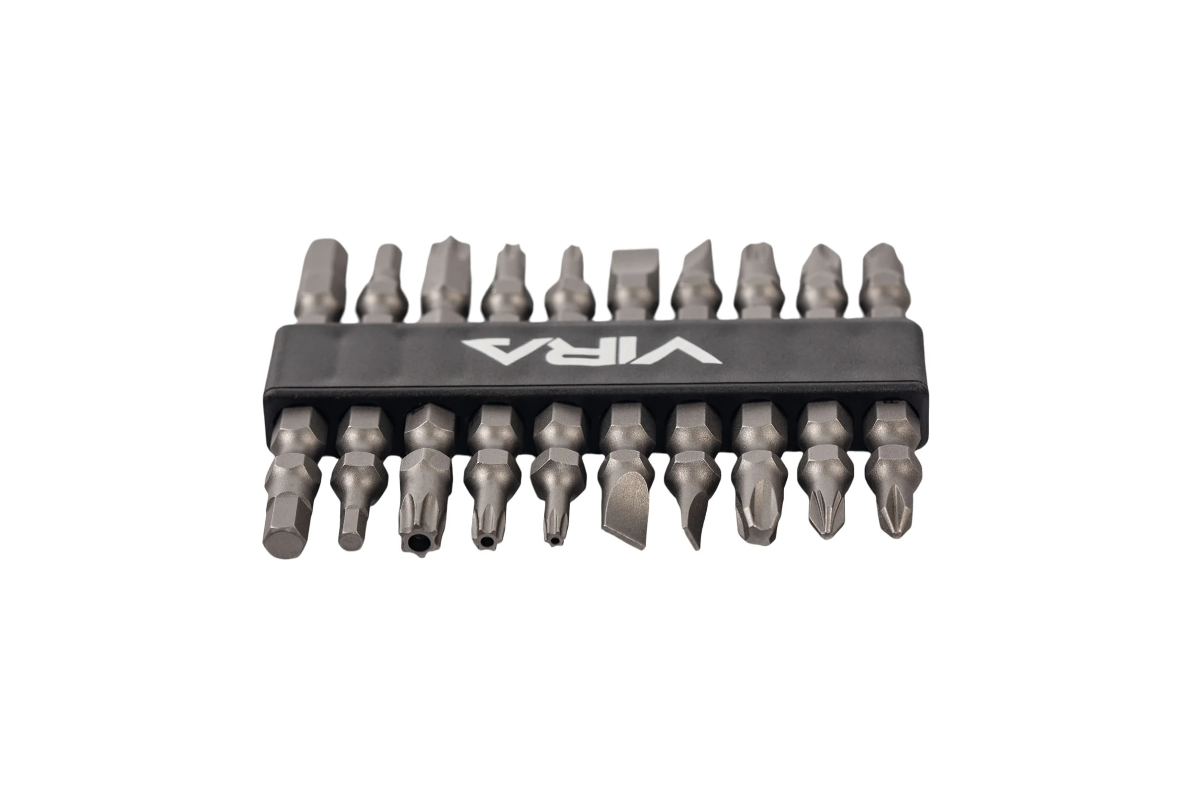 Набор бит для шуруповерта магнитные двусторонних VIRA S2 PH PZ SL TORX HEX 10 шт 554197