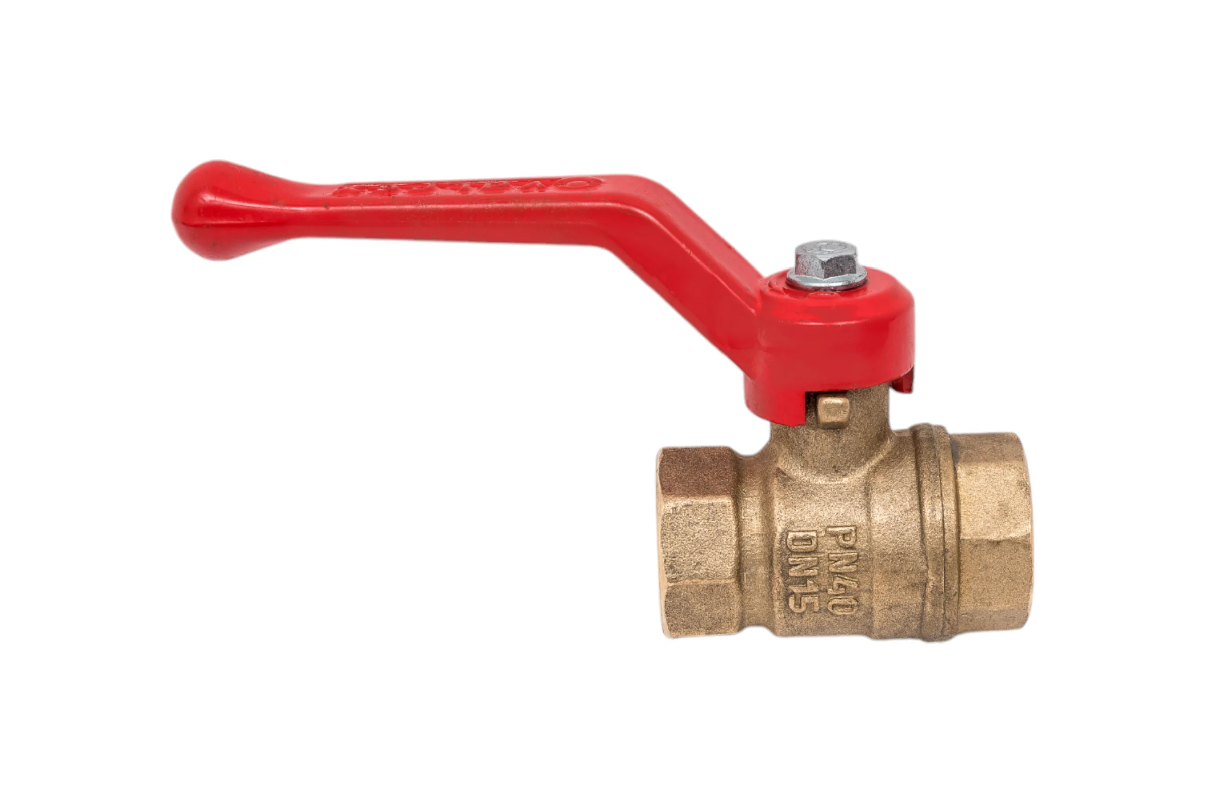 Кран шаровой Valfex N/P59 бирка для воды, 1/2" ВР/ВР, ручка рычаг, латунный 11Б27фт1М VF.214.LR1.012.N/P59.Bir