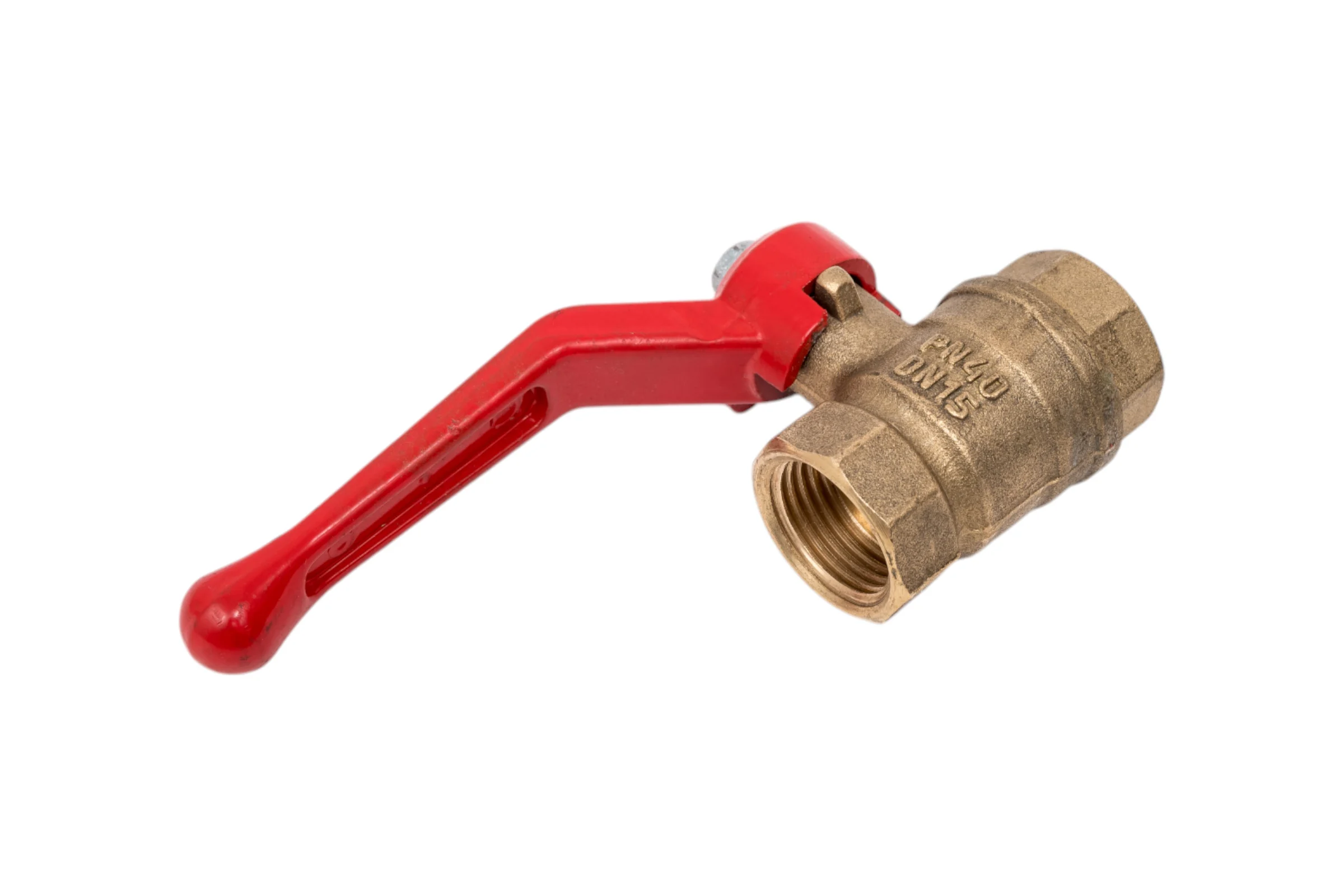 Кран шаровой Valfex N/P59 бирка для воды, 1/2" ВР/ВР, ручка рычаг, латунный 11Б27фт1М VF.214.LR1.012.N/P59.Bir