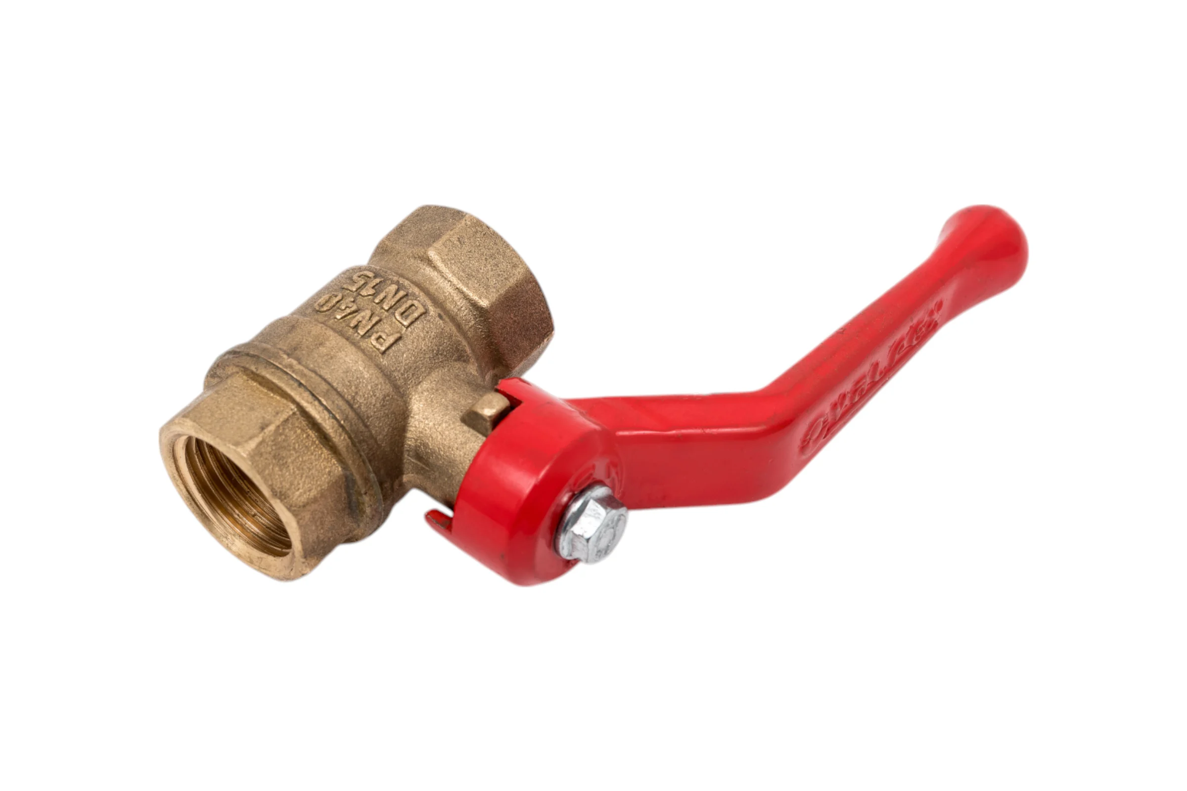 Кран шаровой Valfex N/P59 бирка для воды, 1/2" ВР/ВР, ручка рычаг, латунный 11Б27фт1М VF.214.LR1.012.N/P59.Bir