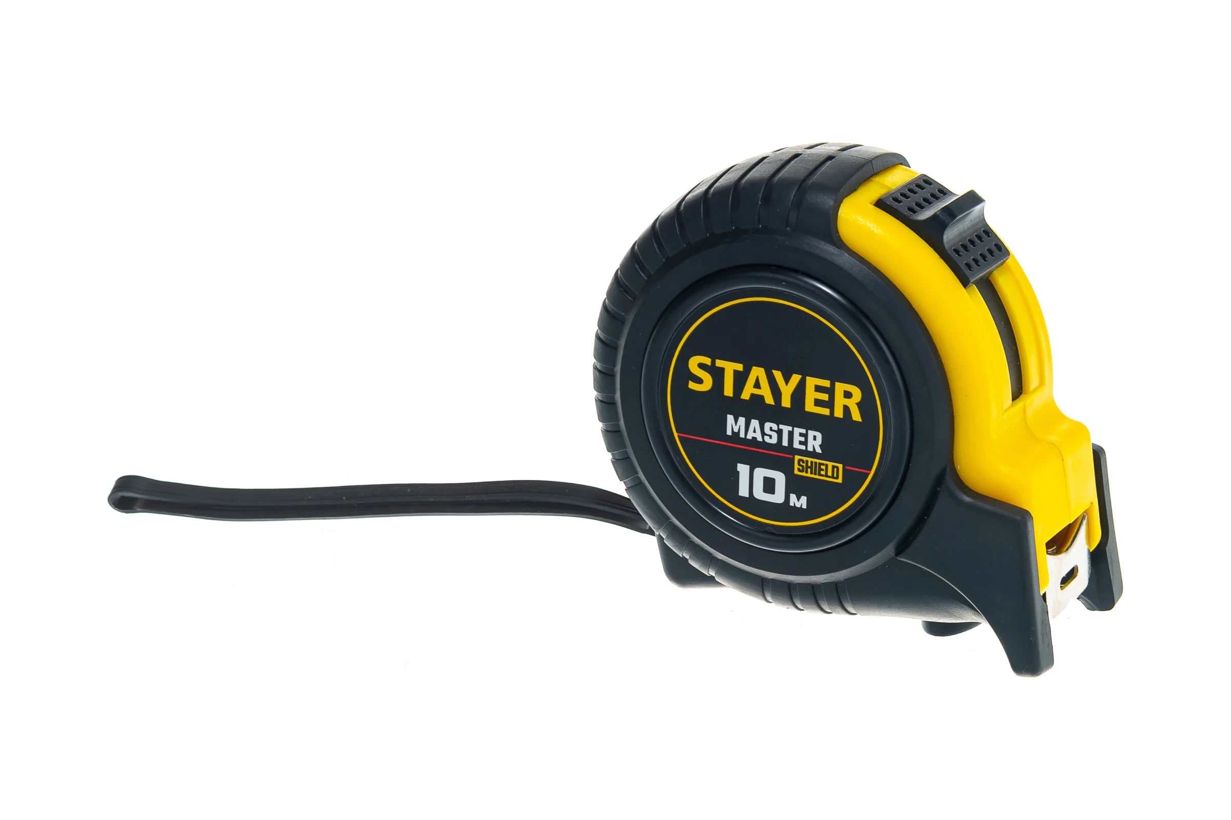 Рулетка Stayer MASTER 10м / 25мм в ударостойком обрезиненном корпусе 34025-10_z01