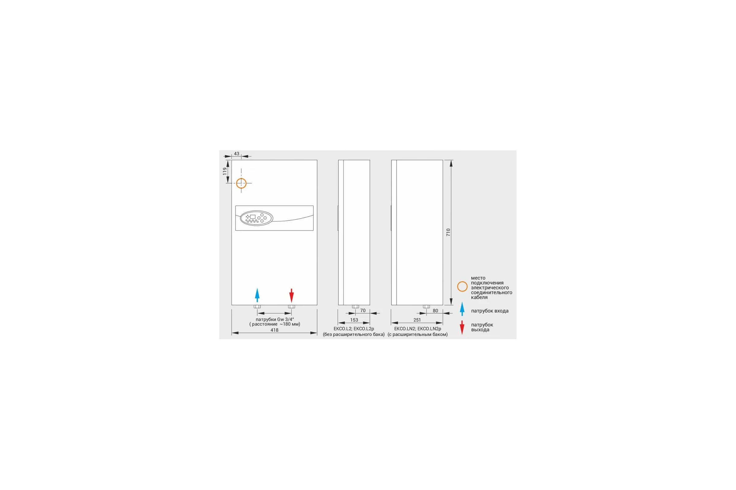 Электрокотел Kospel 6 кВт EKCO.LN2M-06