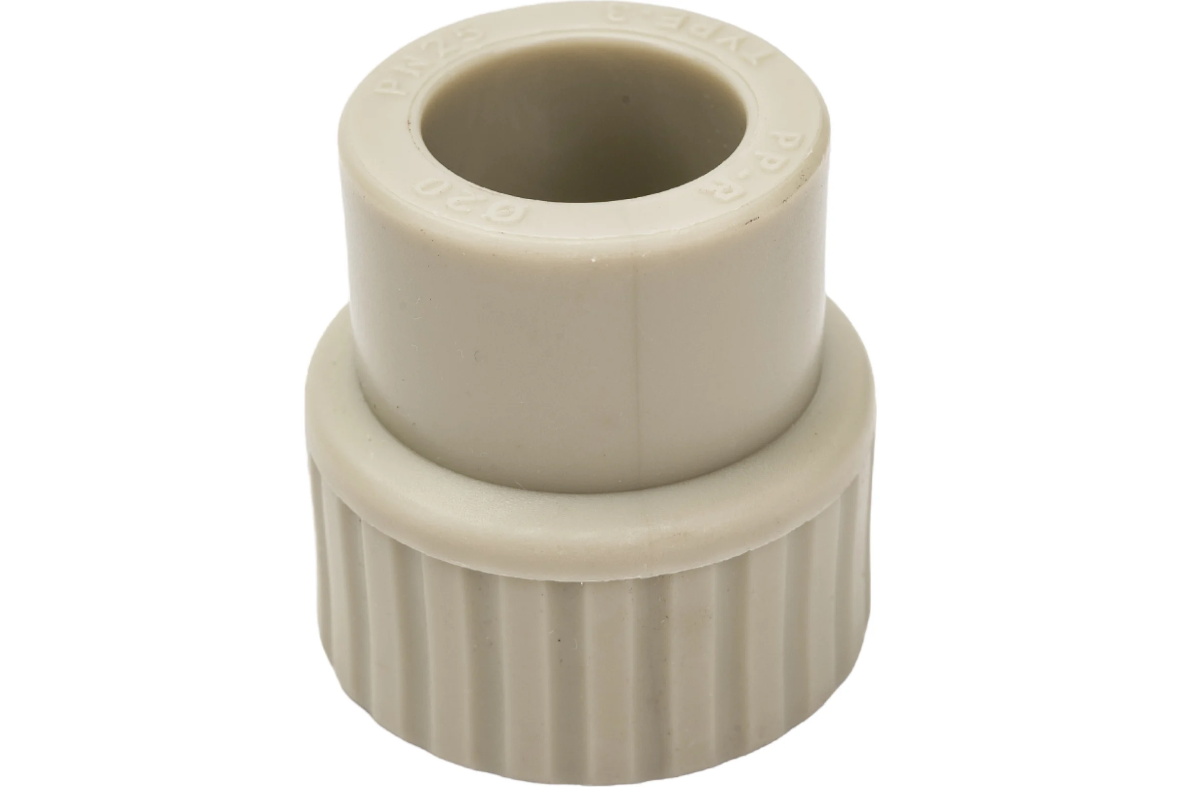 Муфта RTP PN25 комбинированная, внутренняя резьба, D20х1/2", серая 10933
