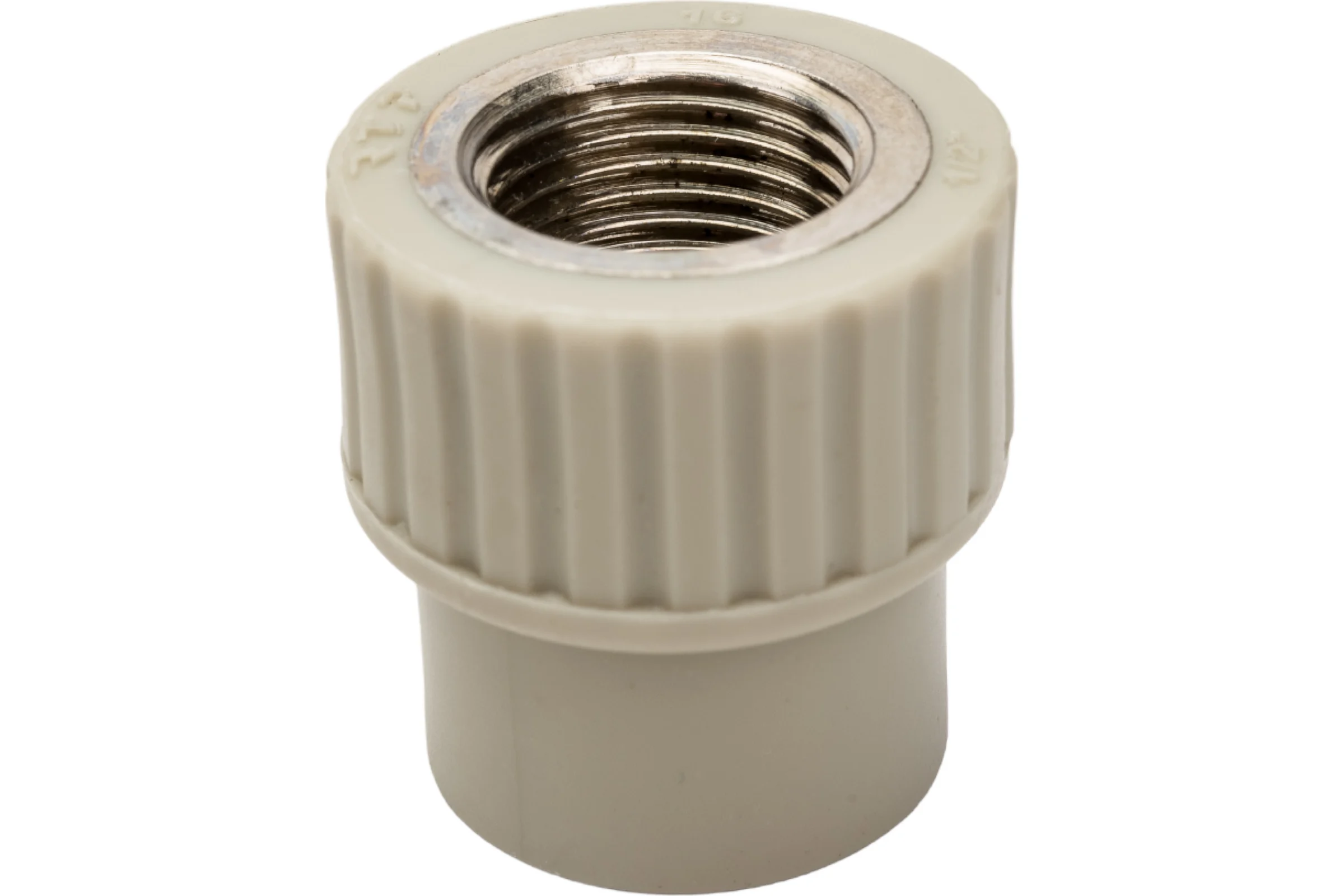 Муфта RTP PN25 комбинированная, внутренняя резьба, D20х1/2", серая 10933