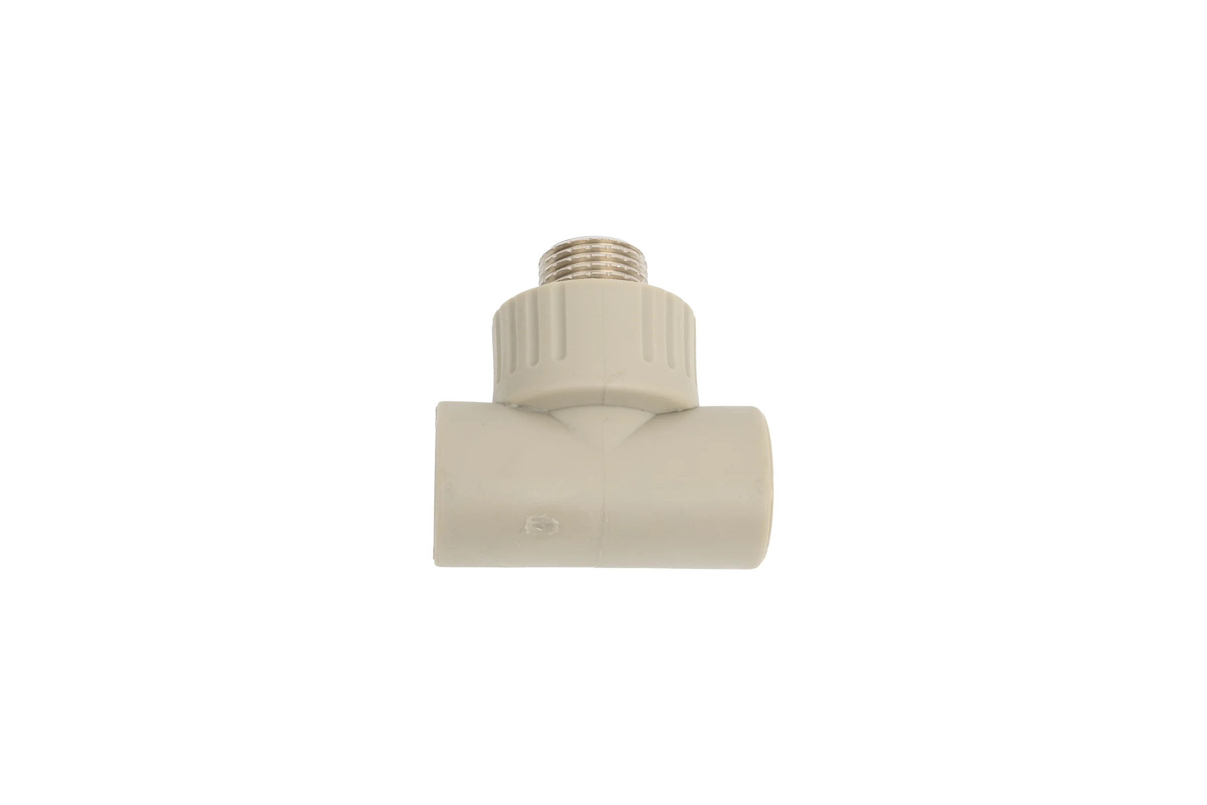 Тройник RTP PN25 комбинированный, наружная резьба D20х1/2", серая 10995