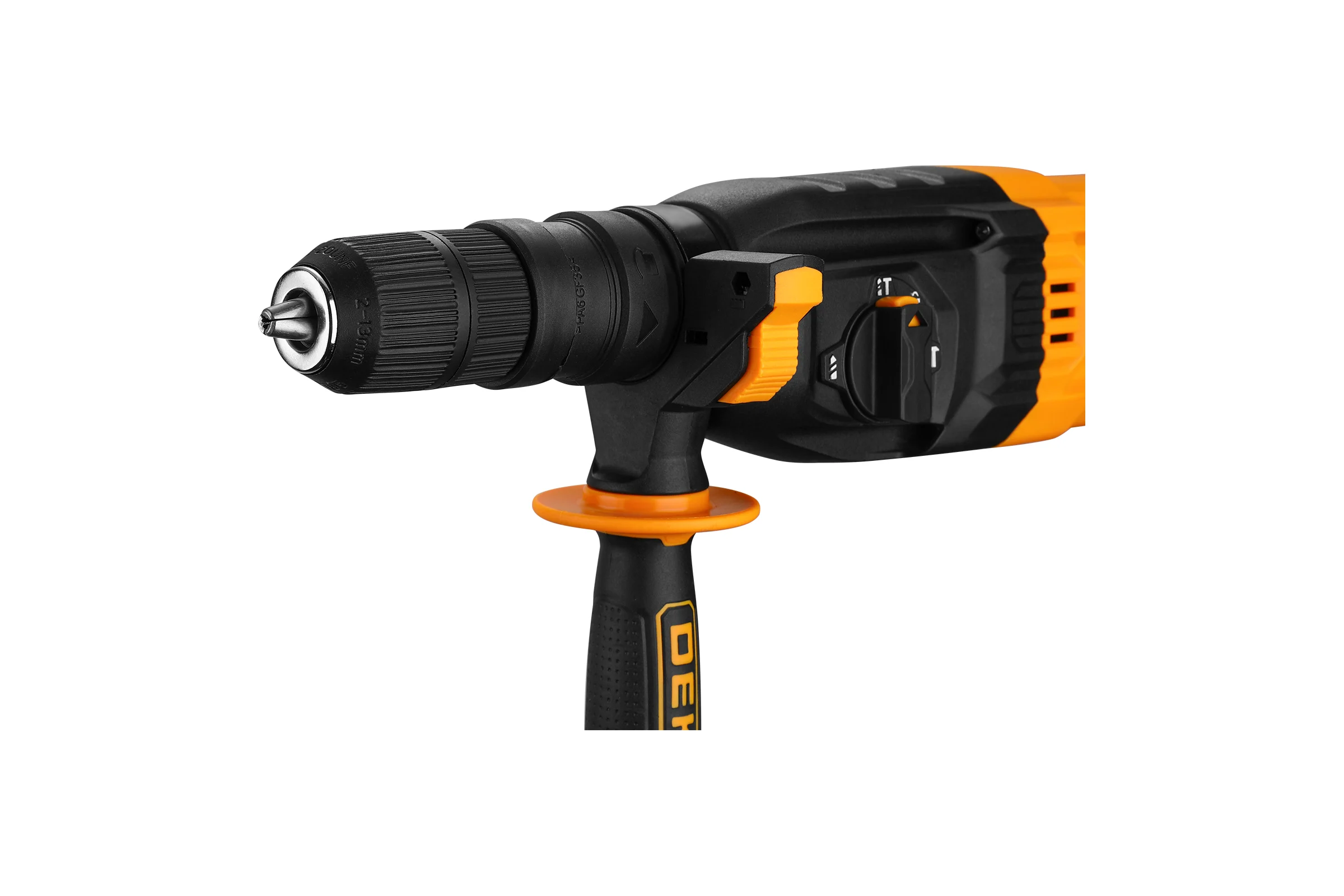 Перфоратор сетевой DEKO ZKH1150W в кейсе с набором из 5 буров SDS+ и дополнительным патроном 084-1017