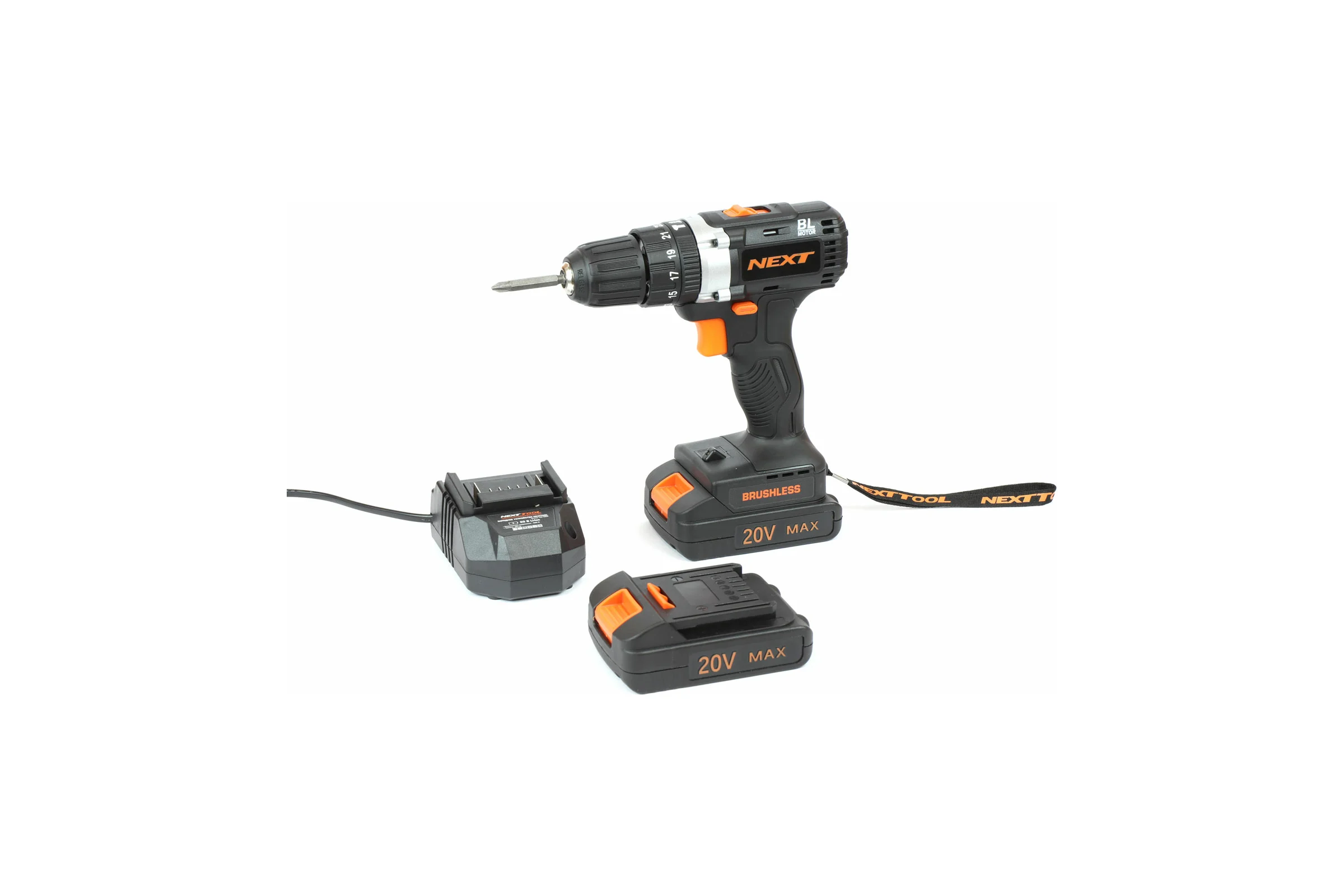 Аккумуляторная дрель-шуруповерт NEXTTOOL ACD-20BLS MAX 20В 500011