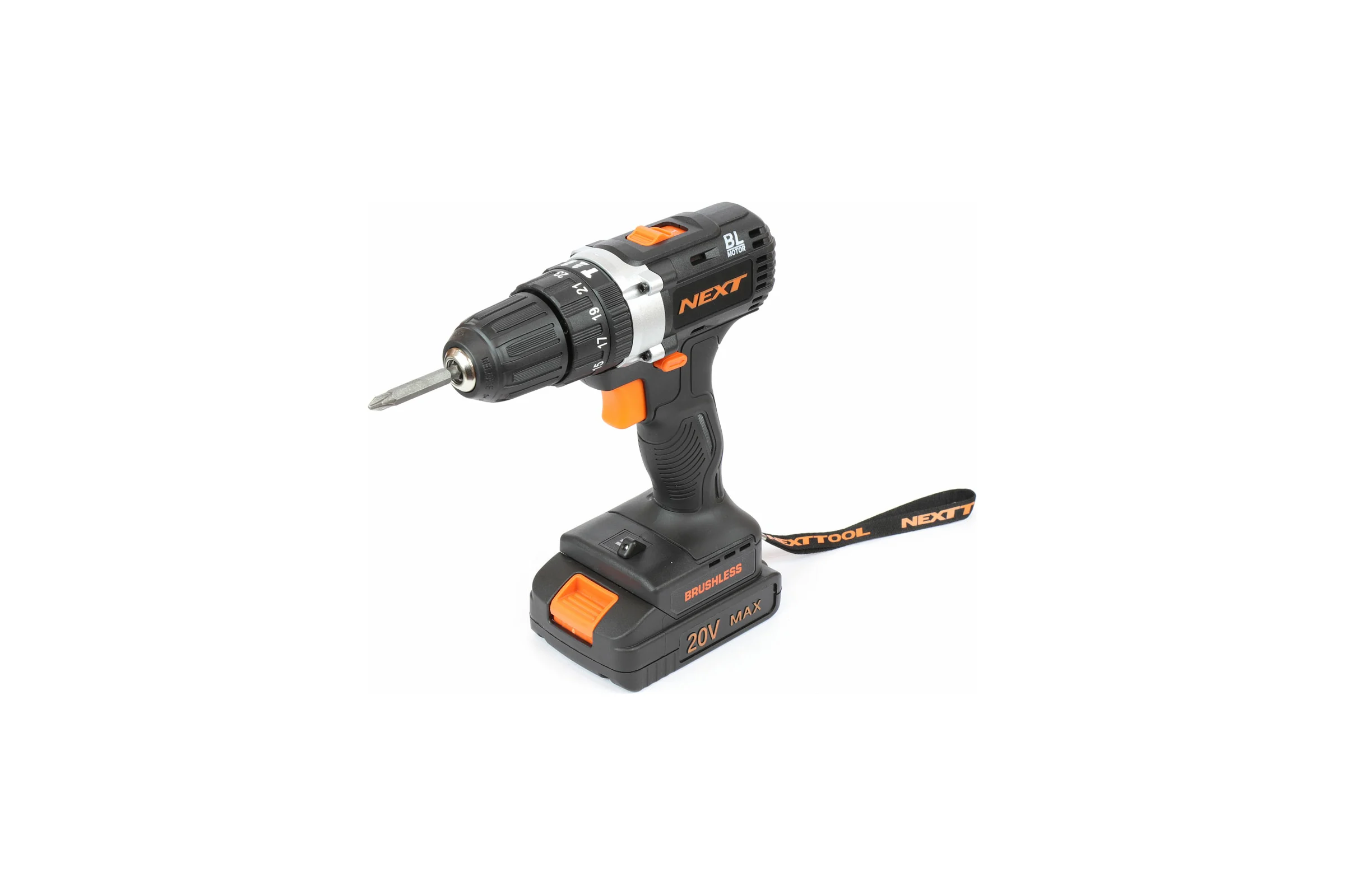 Аккумуляторная дрель-шуруповерт NEXTTOOL ACD-20BLS MAX 20В 500011