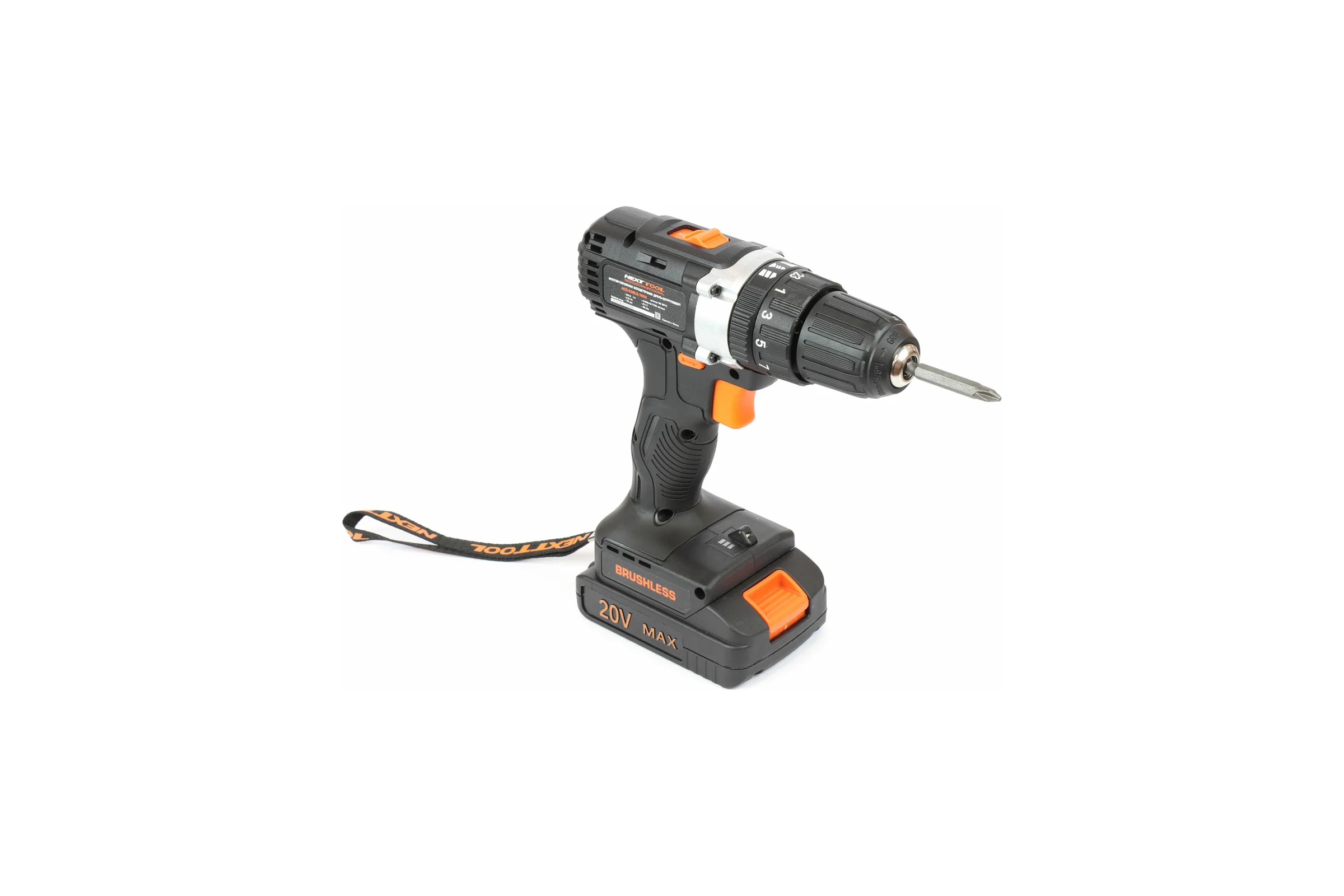 Аккумуляторная дрель-шуруповерт NEXTTOOL ACD-20BLS MAX 20В 500011