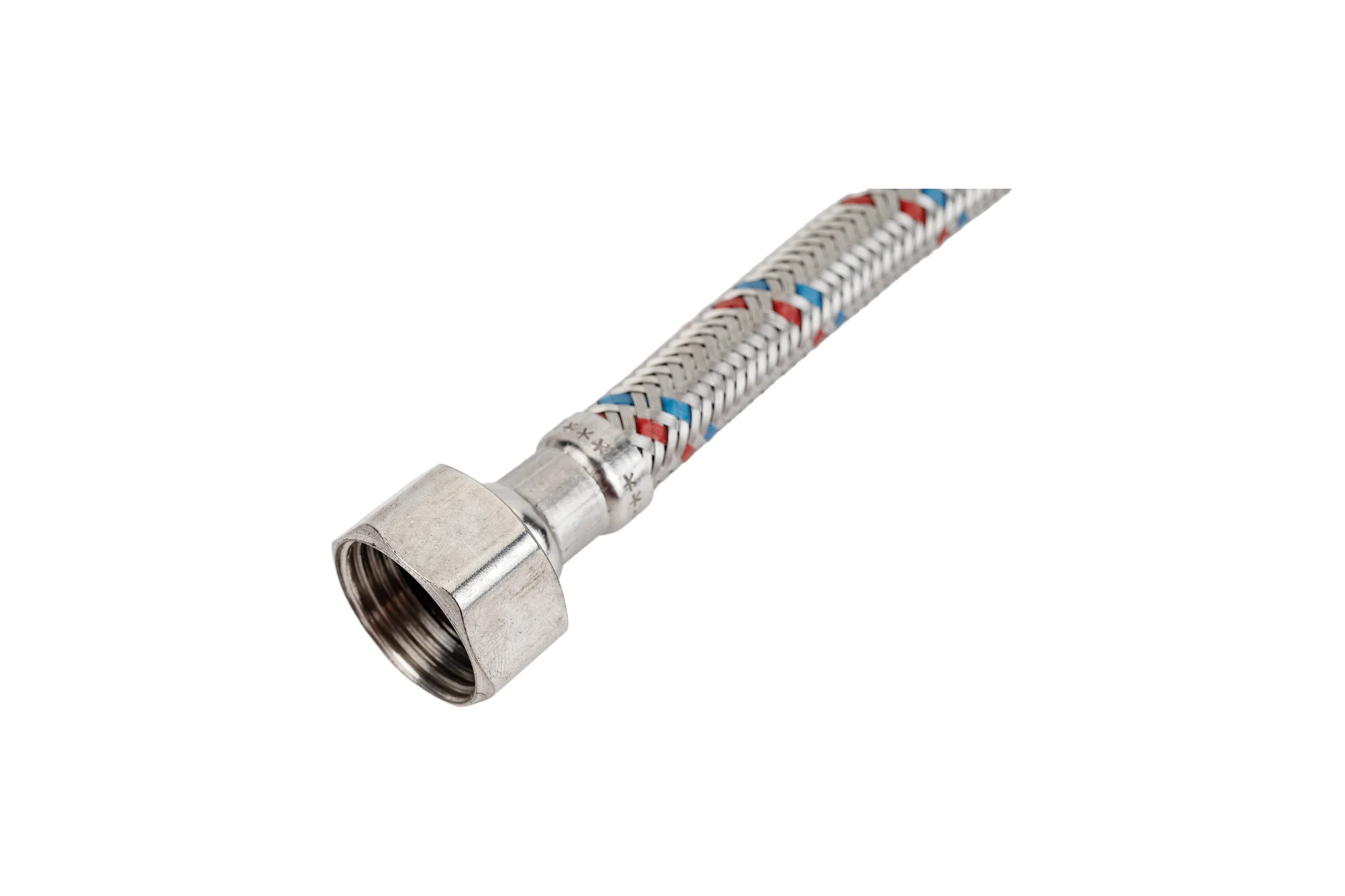Гибкая подводка для воды (30 см; 1/2"; гайка-штуцер) VALTEC VTf.002.IS.0404030