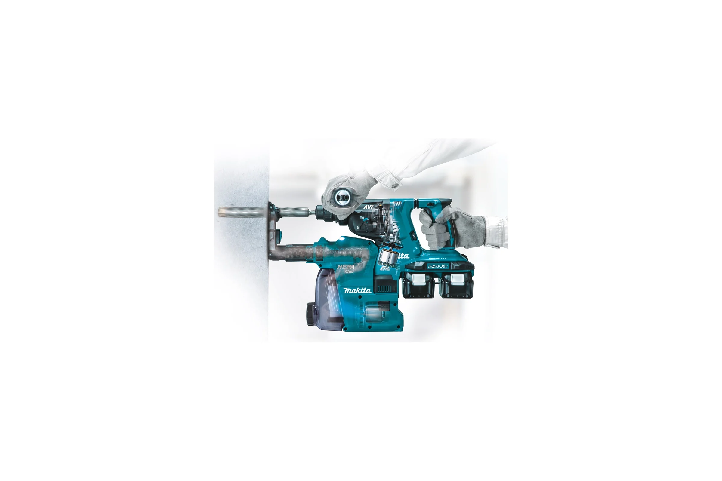 Система пылеудаления DX09 для DHR281/DHR283 Makita 199585-2