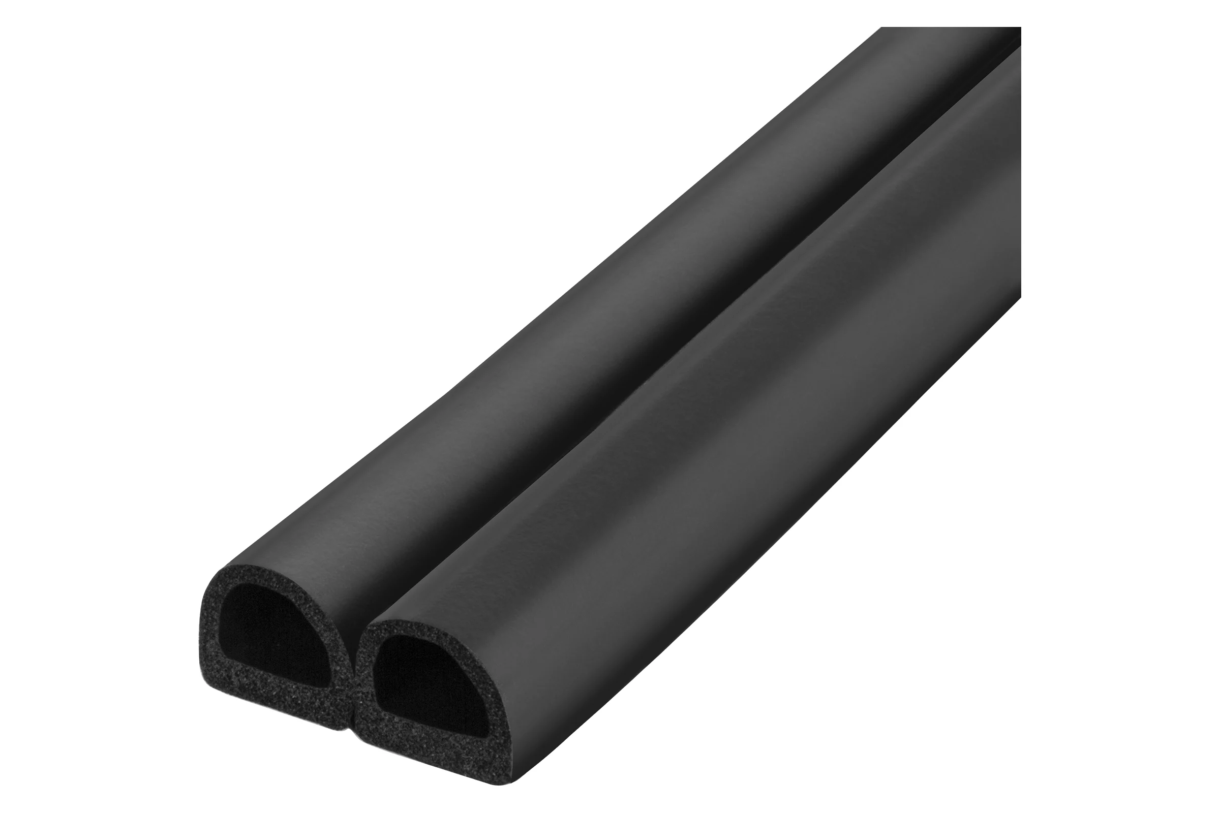 Уплотнитель самоклеящийся FUARO ADH/D-14,2x12,7mm 127, BLACK черный 120 m 49207