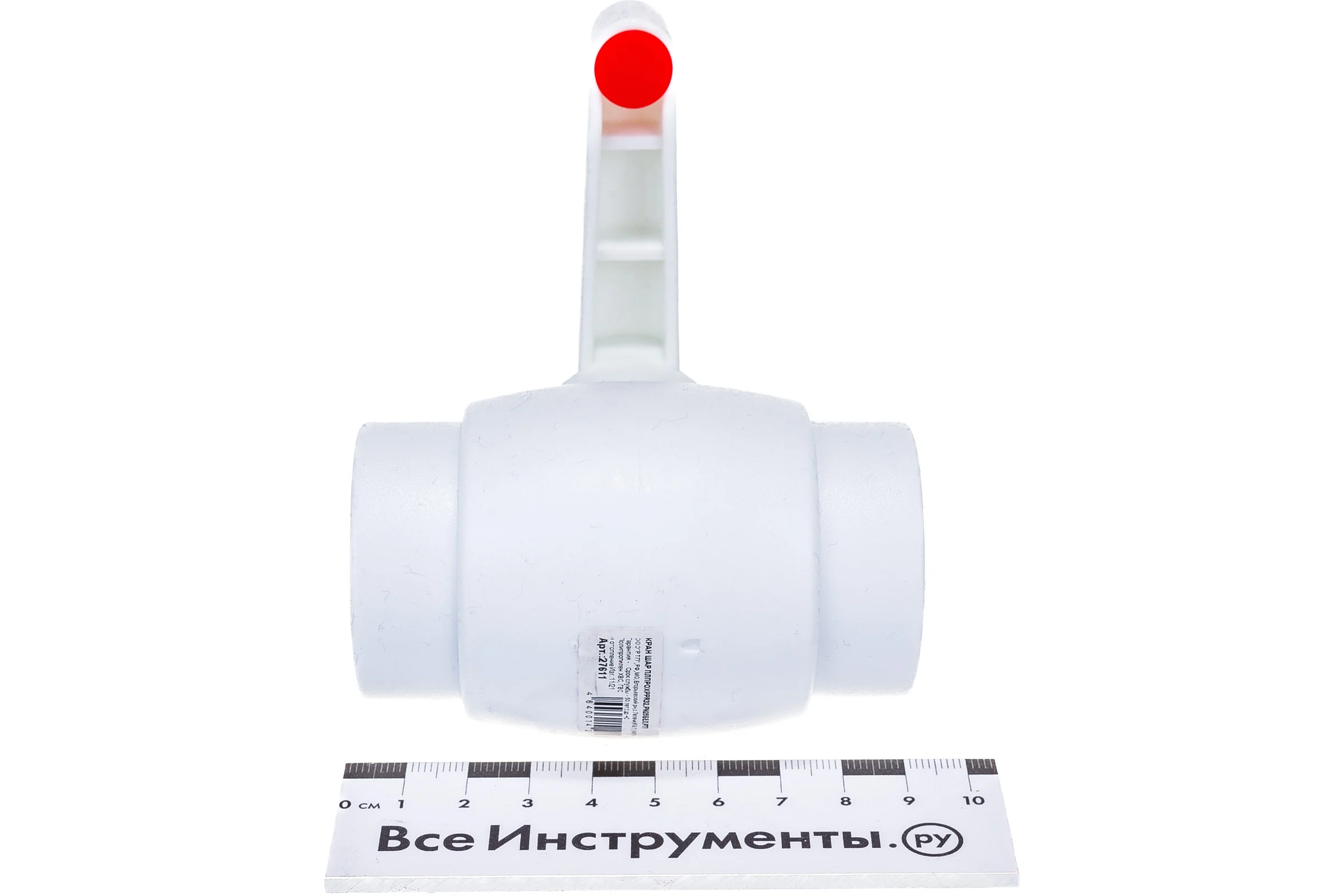 Кран шаровой RTP полнопроходной, D32 мм 27611