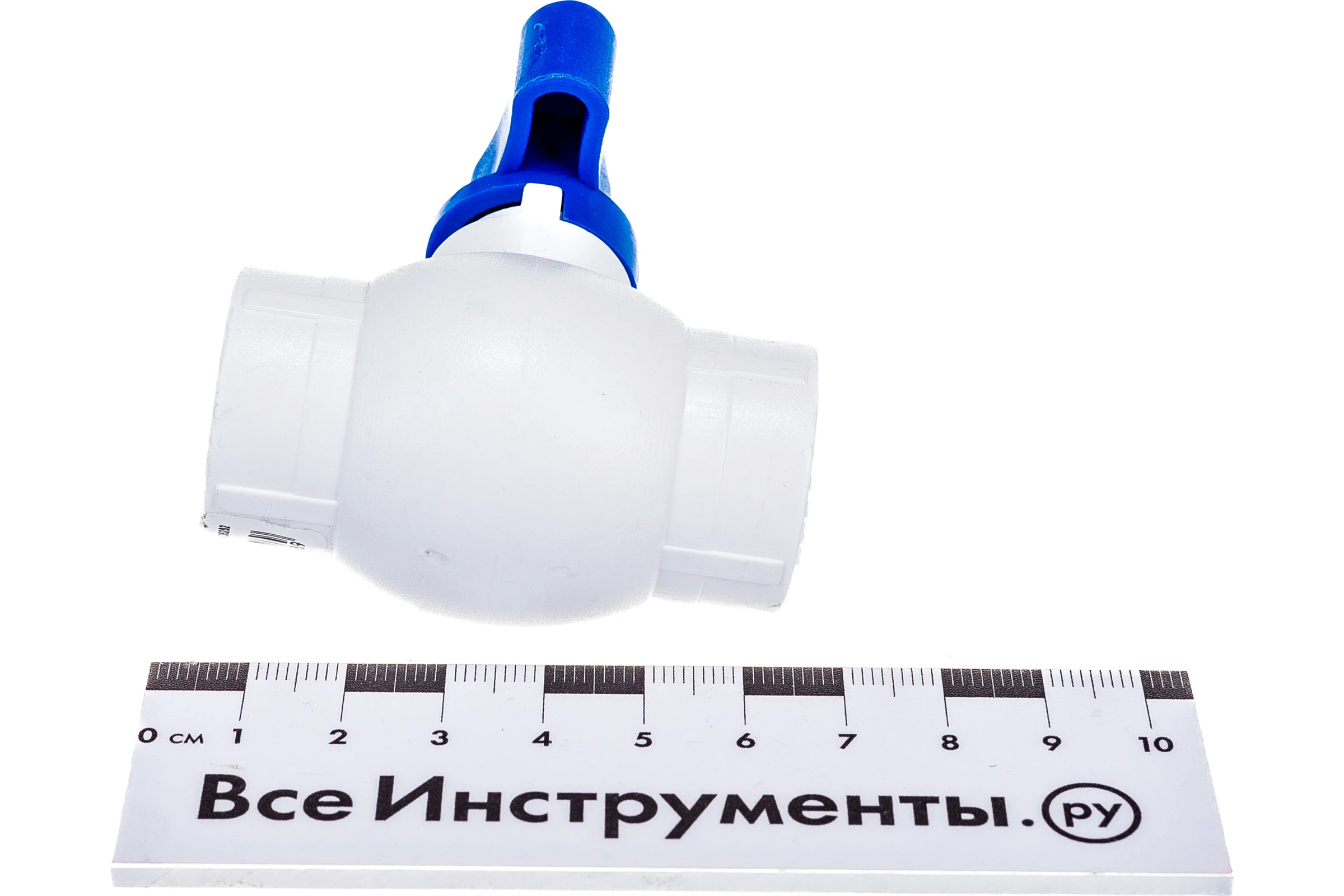 Кран шаровой RTP бабочка, синий, D20 мм 14617