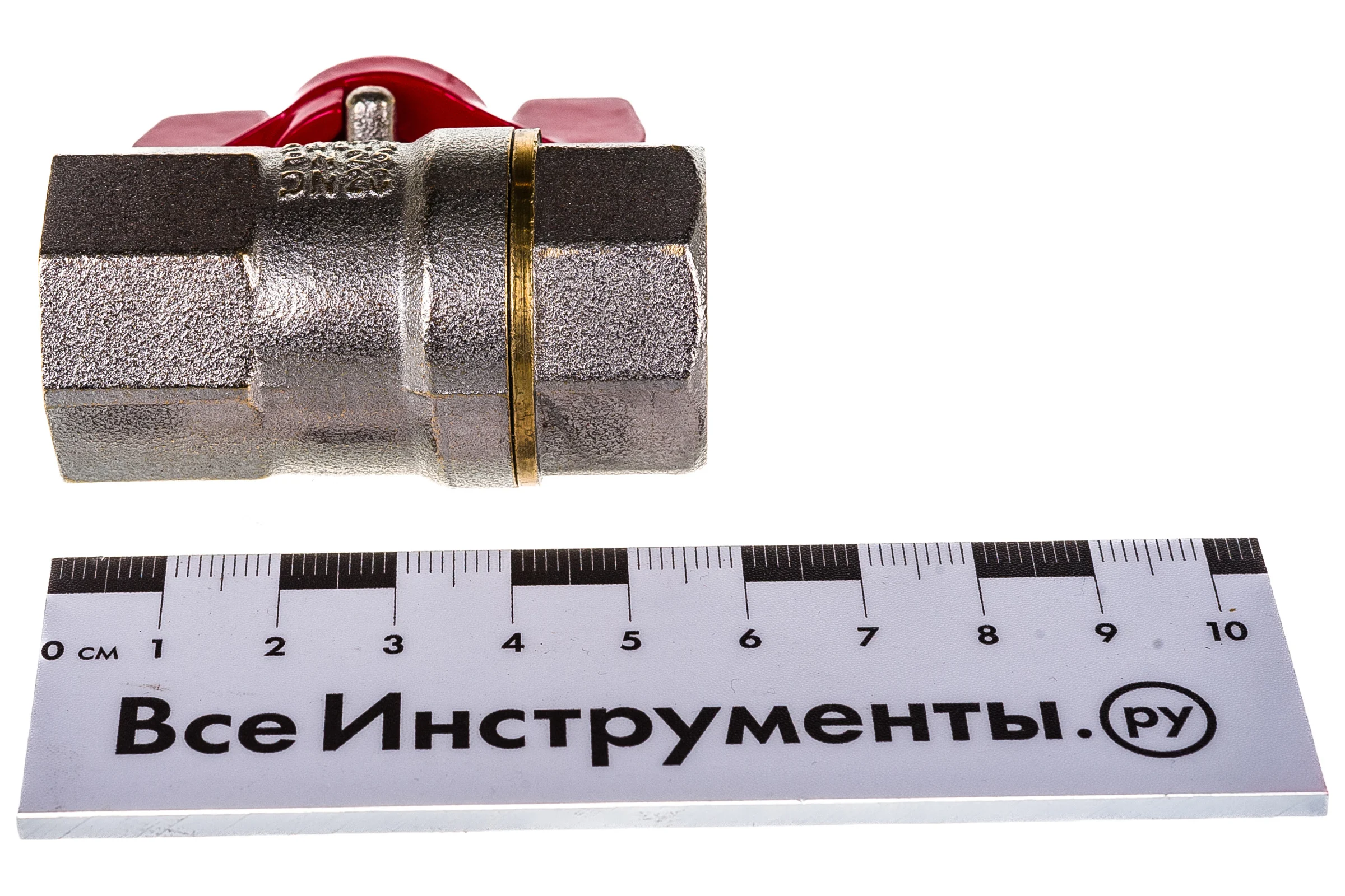 Кран шаровой RTP латунный, вн/вн., PN 25, ручка бабочка, G 3/4 34889