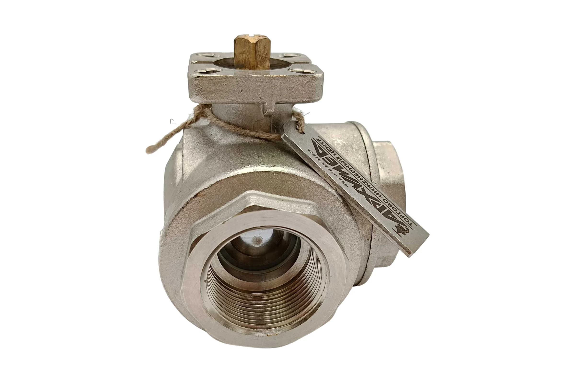 Кран шаровой Архимед L-порт, ENOLGAS BALL-O-MATIC S1071N37-DN32-PN40