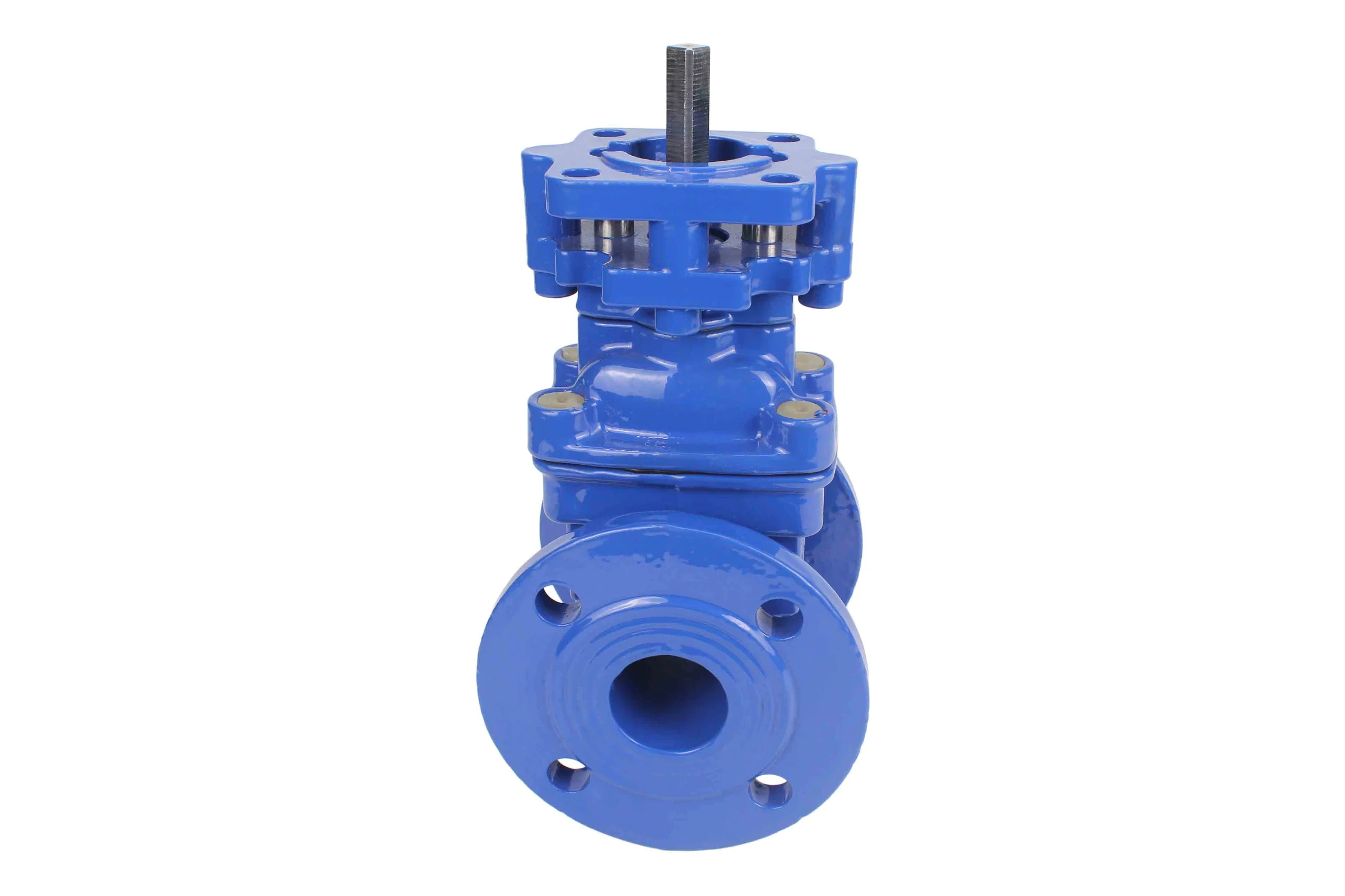 Задвижка клиновая DN.ru 30ч939р GGG50-GGG50-EPDM-BLUE Ду200, Ру10/16, под электропривод D040-07715