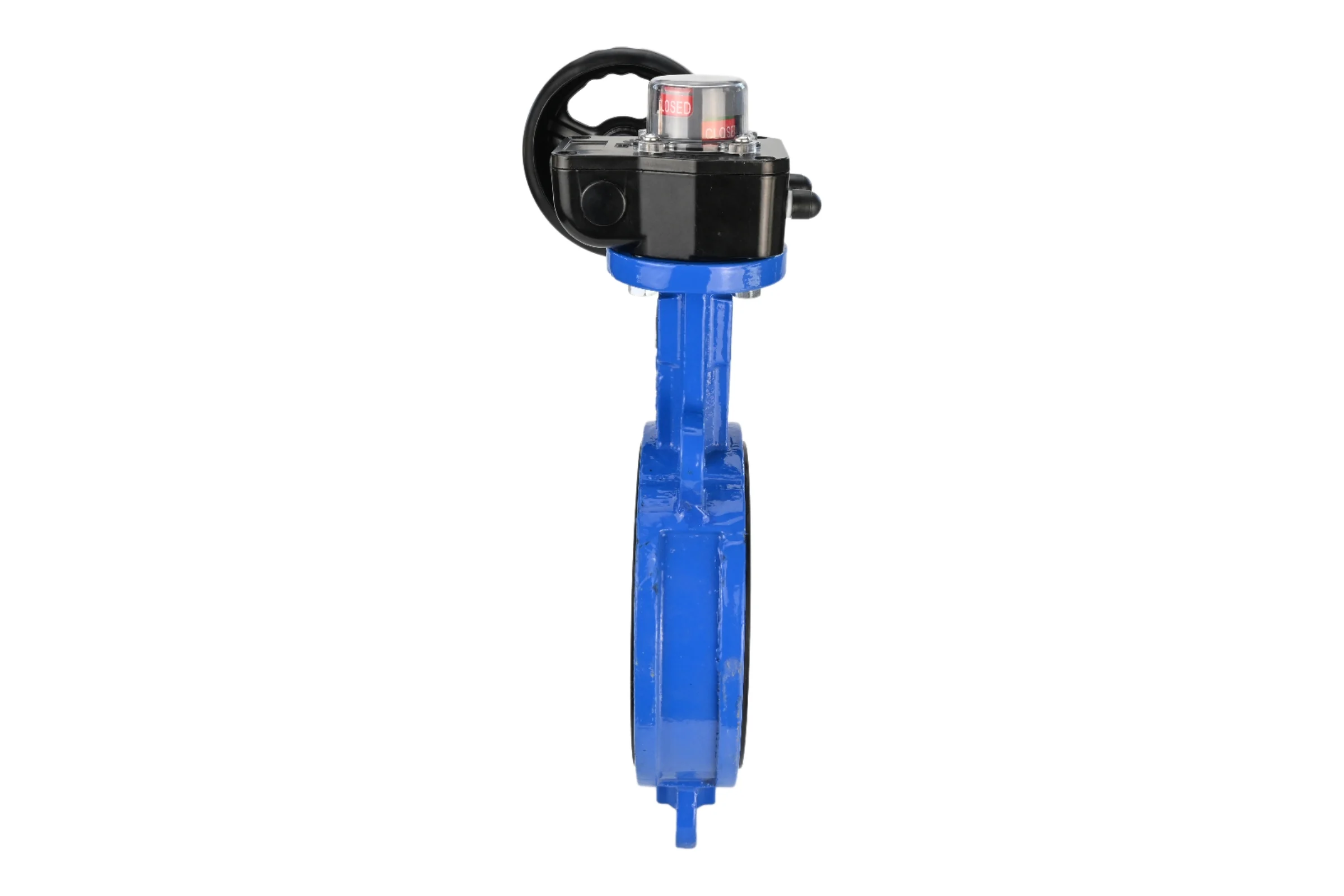 Дисковый поворотный затвор DN.ru GGG50-316L-EPDM Ду100 Ру16 с редуктором HGB-1 D050-12998