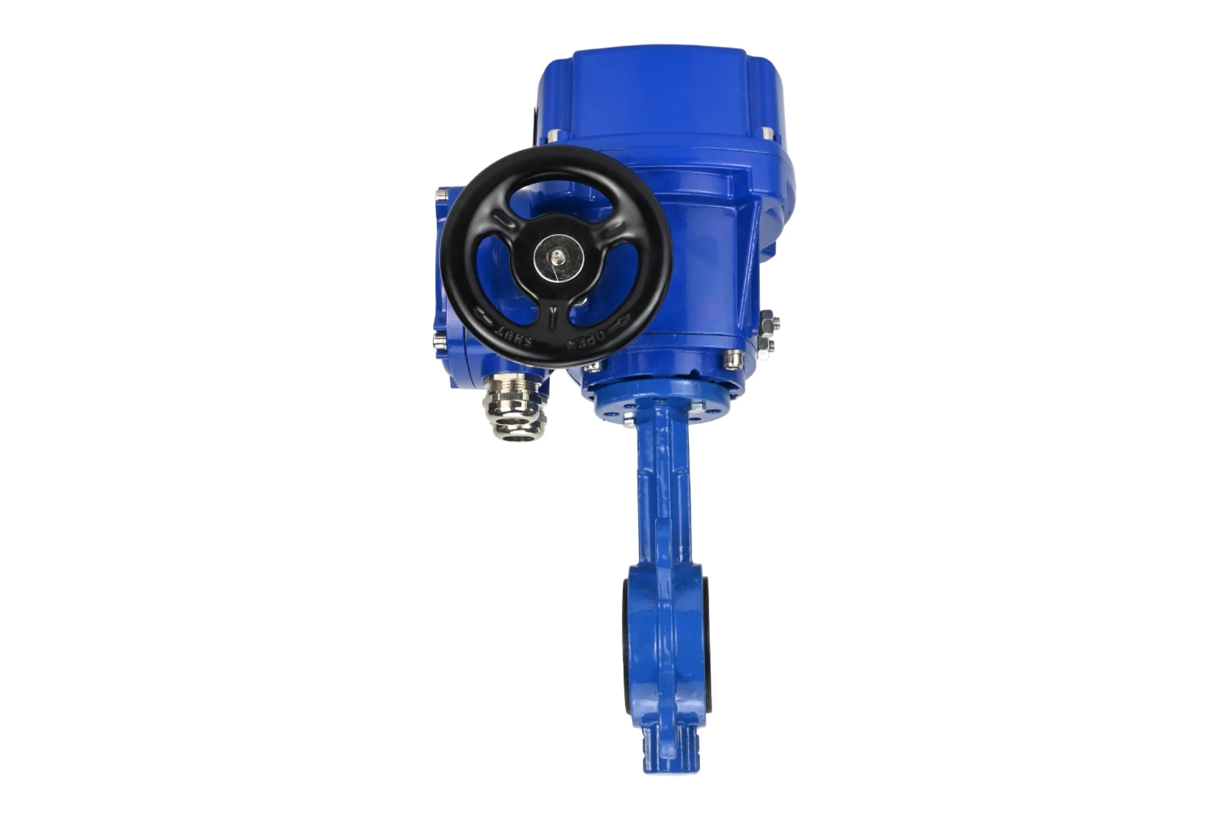 Затвор DN.ru GGG50-316L-EPDM Ду100 Ру16 с электроприводом QT-W (M)-010 220В D050-12811