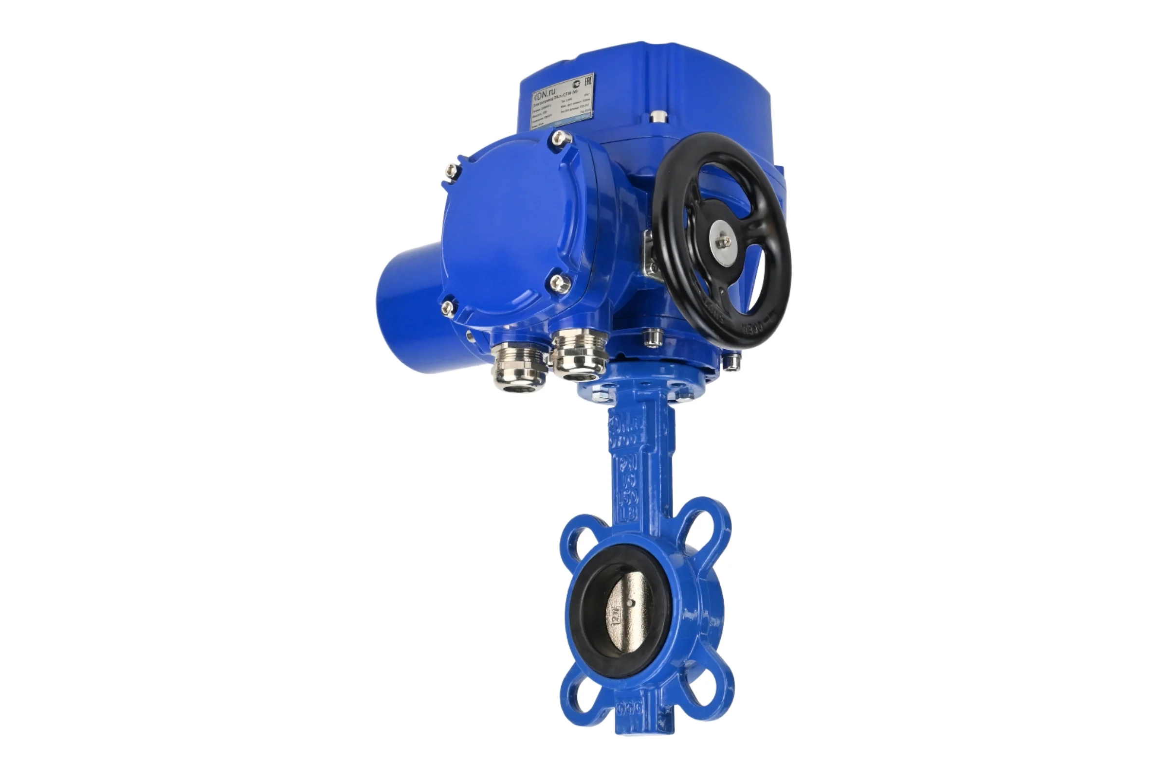 Затвор DN.ru GGG50-316L-EPDM Ду100 Ру16 с электроприводом QT-W (M)-010 220В D050-12811