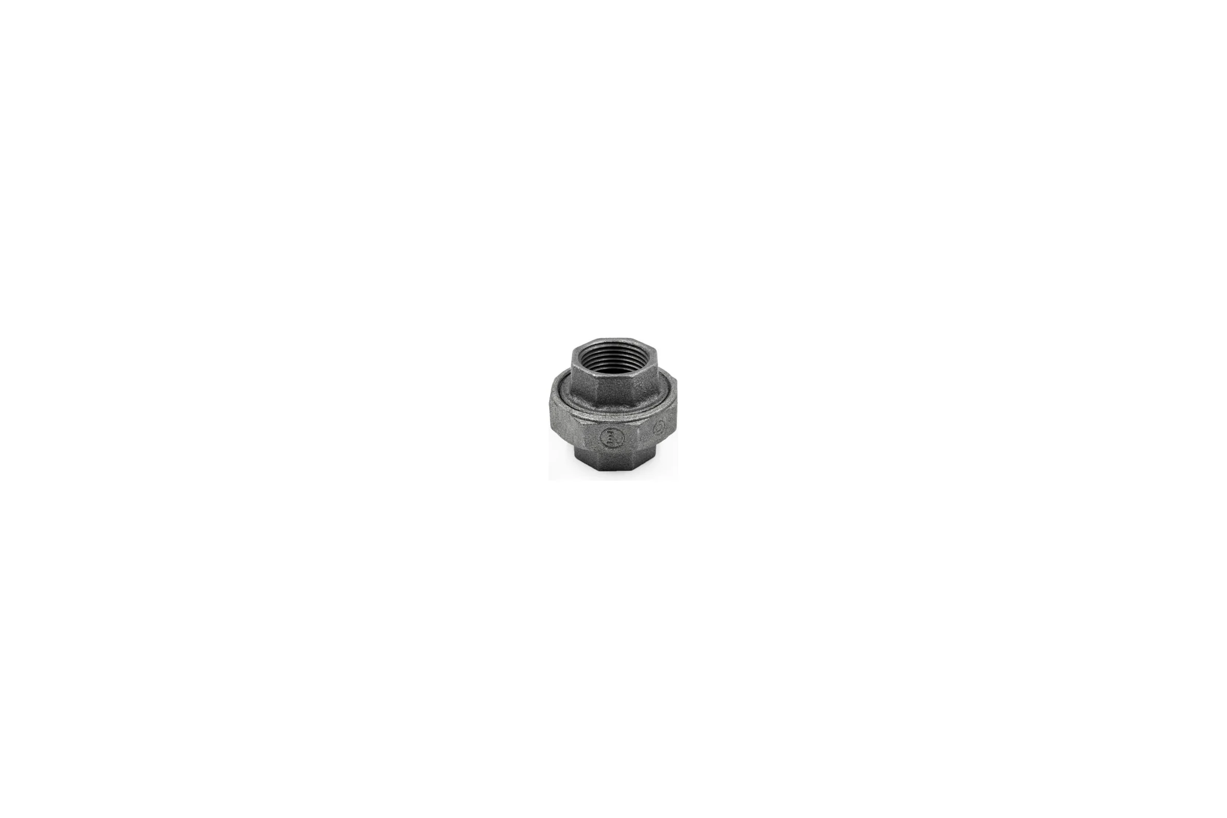 Американка под плоскую прокладку AV Engineering 1/2" вн.-вн., чугун черный AVEC521000012