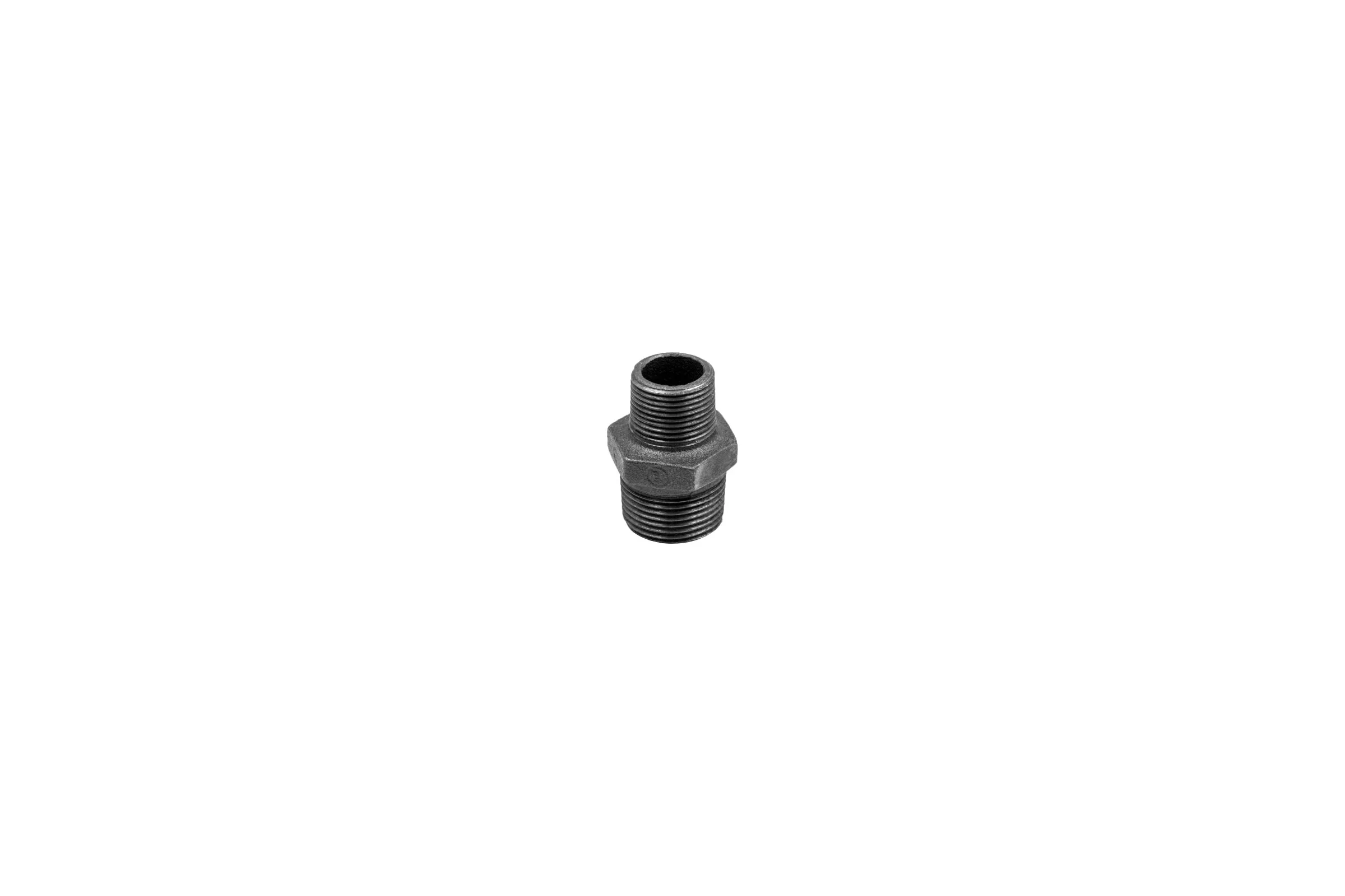 Ниппель редукционный AV Engineering 1" х 1/2" нар.-нар., чугун черный AVEC501000112