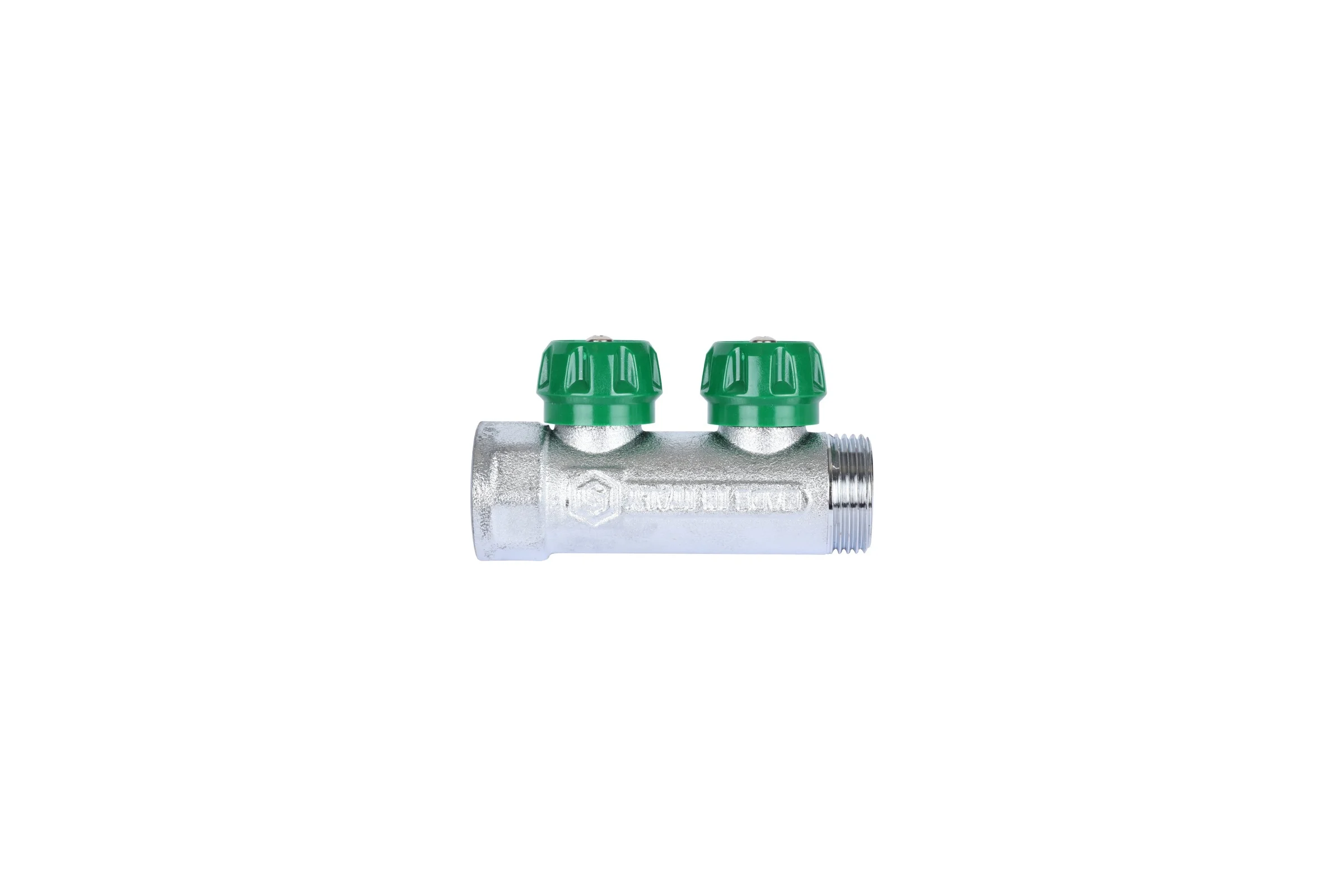 Регулирующий коллектор STOUT 1", 2 отвода 1/2", плоское уплотнение SMB-6849-011202 RG008UJF2PTLGU
