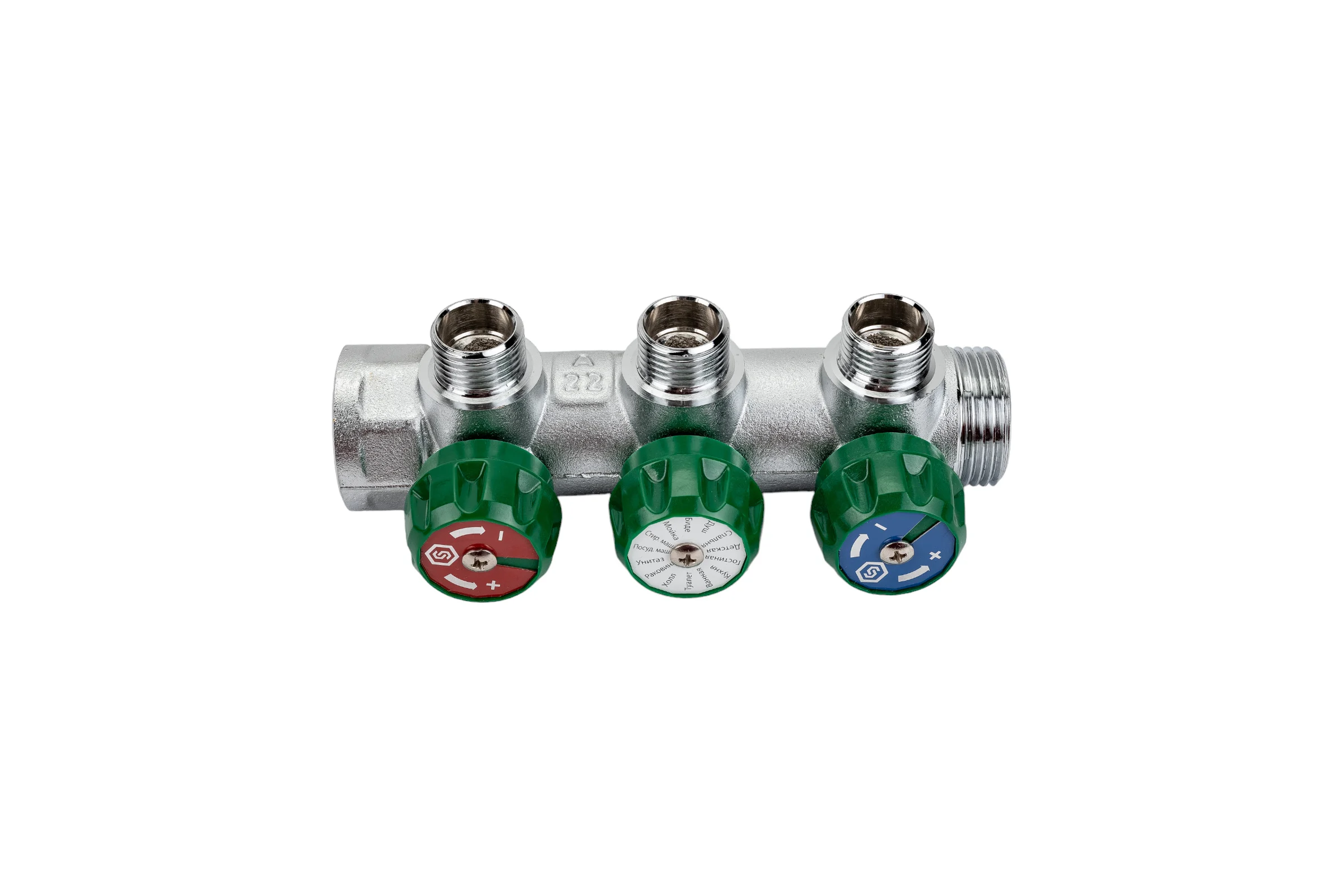 Регулирующий коллектор STOUT 1", 3 отвода 1/2" SMB-6850-011203 RG008UJDJB1NBC
