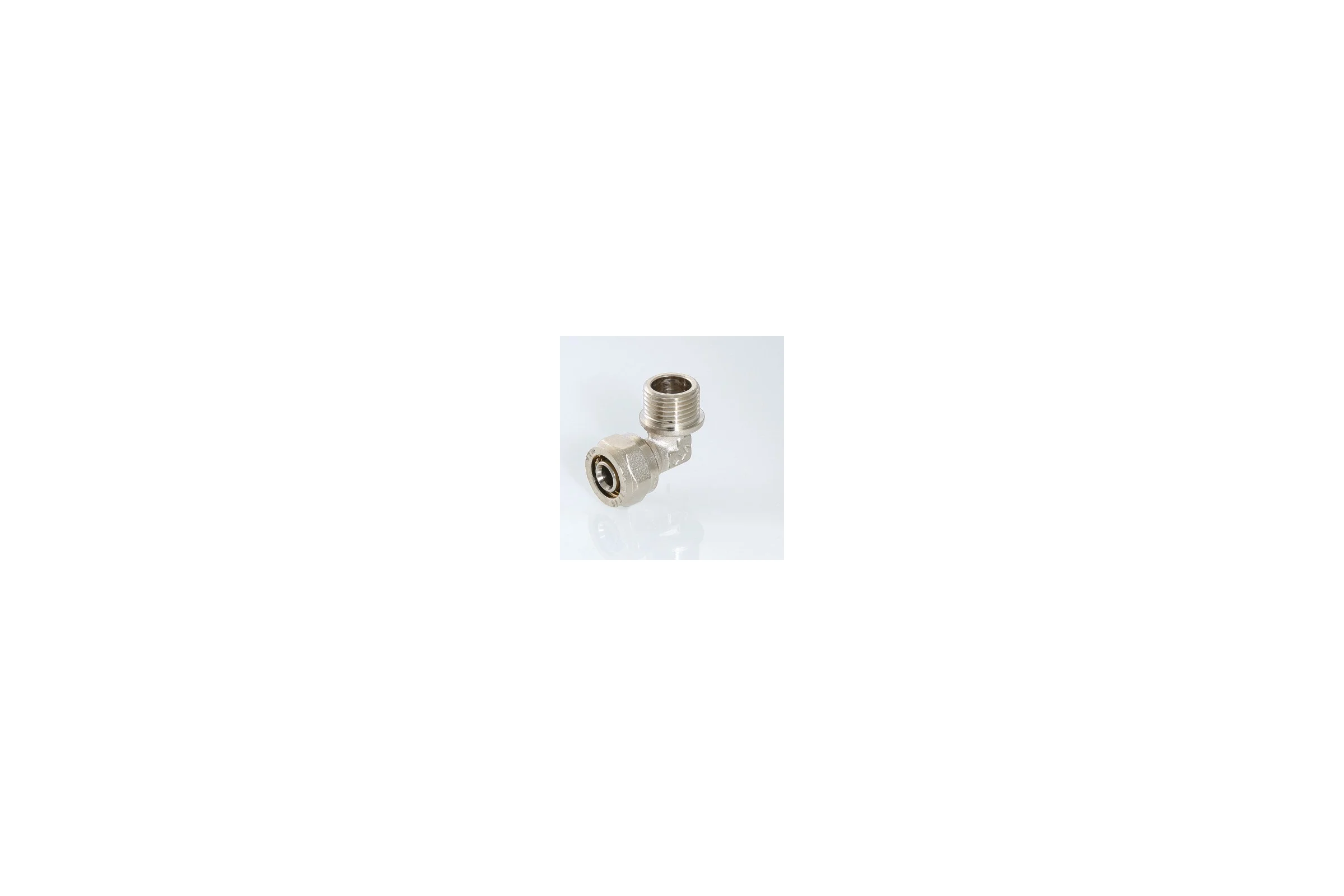 Комплект Valtec _43 VI7 Угольник обжимной с переходом на нар. р. 20x1/2" VTm.353.N.002004 5 штук VT.VI7.K43.353002004.5
