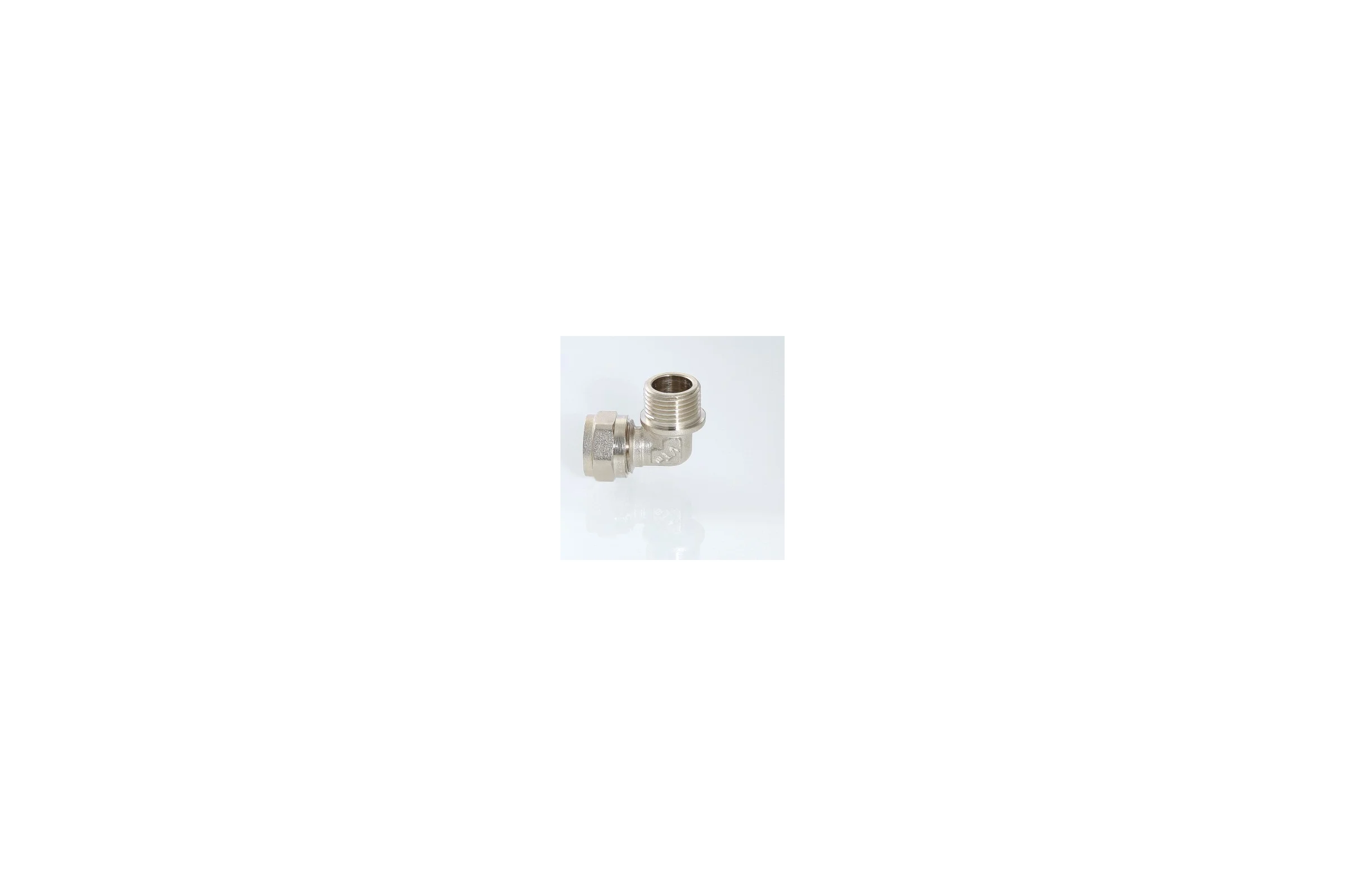Комплект Valtec _43 VI7 Угольник обжимной с переходом на нар. р. 20x1/2" VTm.353.N.002004 5 штук VT.VI7.K43.353002004.5