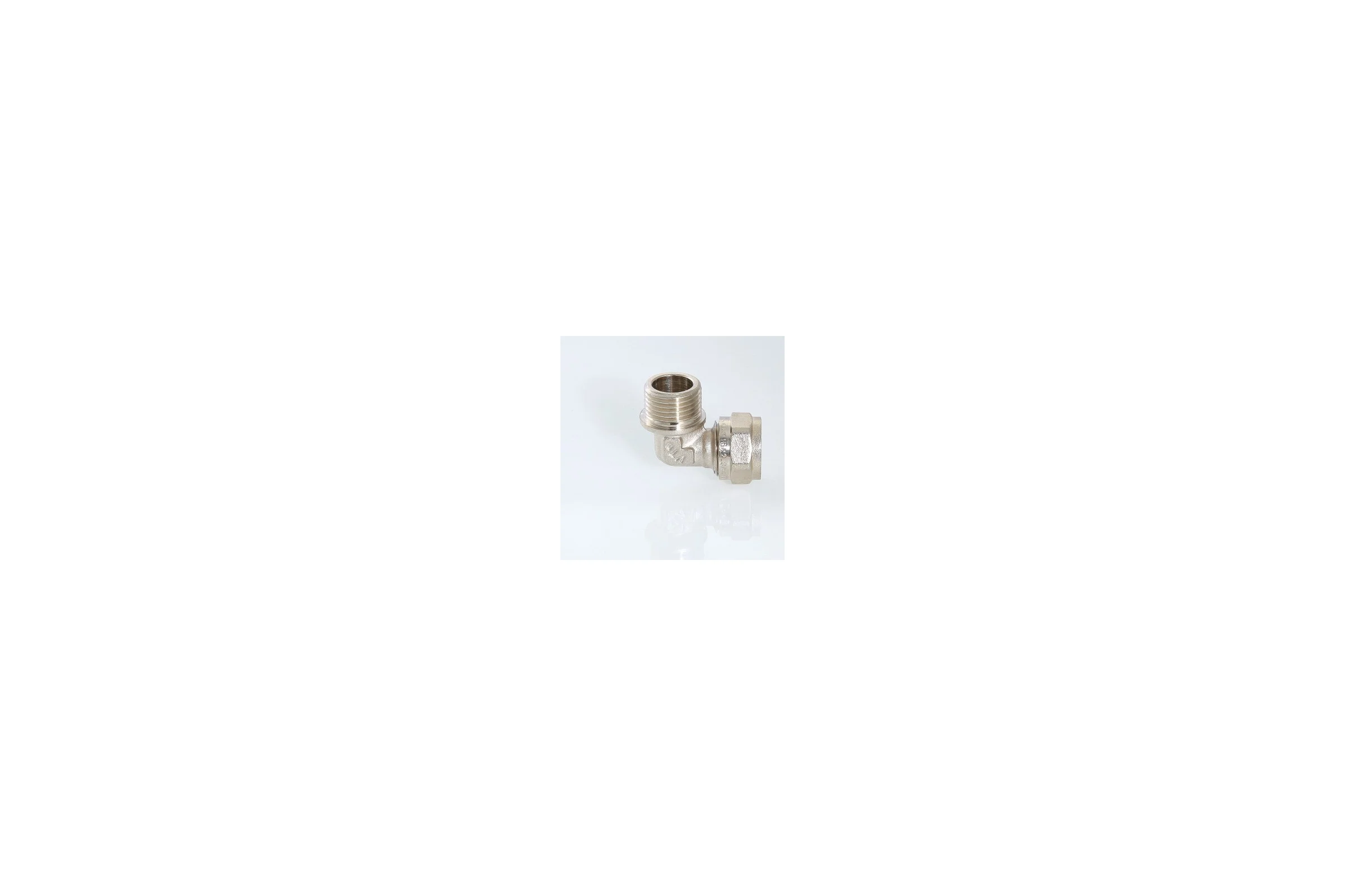 Комплект Valtec _43 VI7 Угольник обжимной с переходом на нар. р. 20x1/2" VTm.353.N.002004 5 штук VT.VI7.K43.353002004.5
