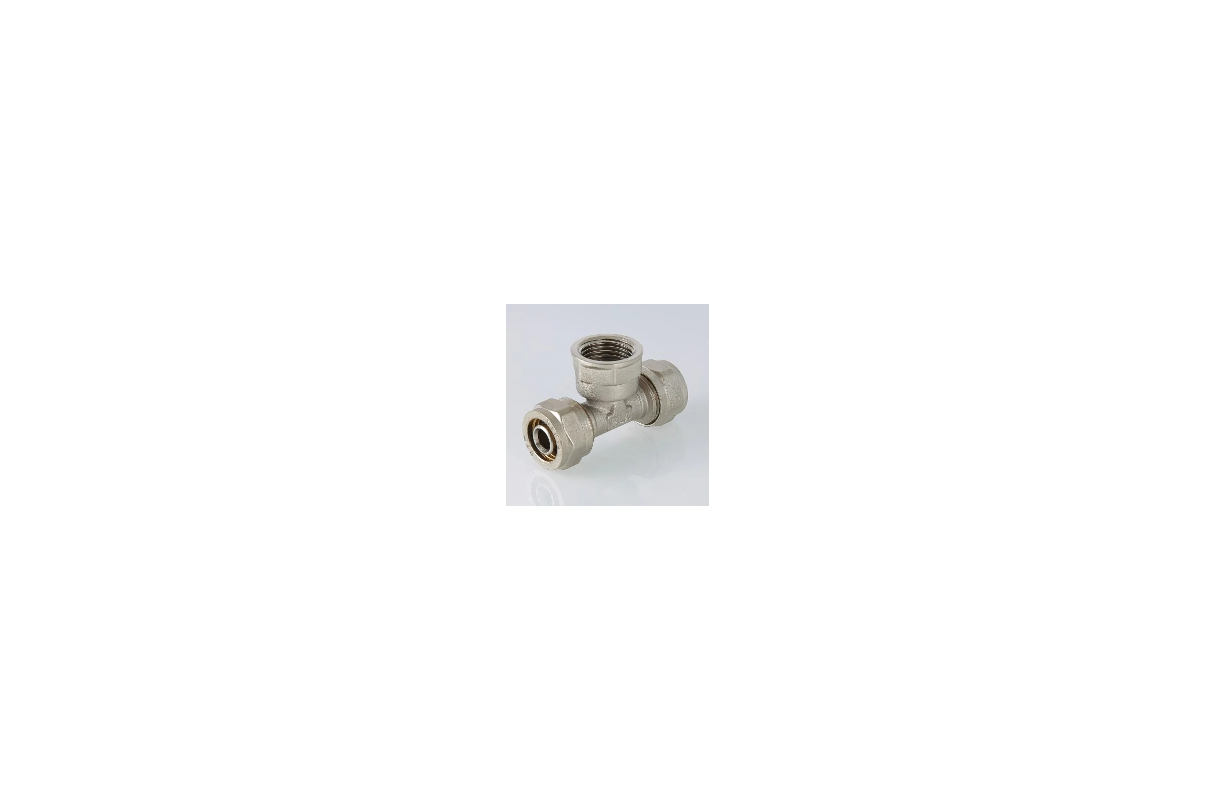 Комплект Valtec _39 VI7 Тройник обжимной с переходом на вн. р. 16x1/2" VTm.332.N.160416 5 штук VT.VI7.K39.332160416.5