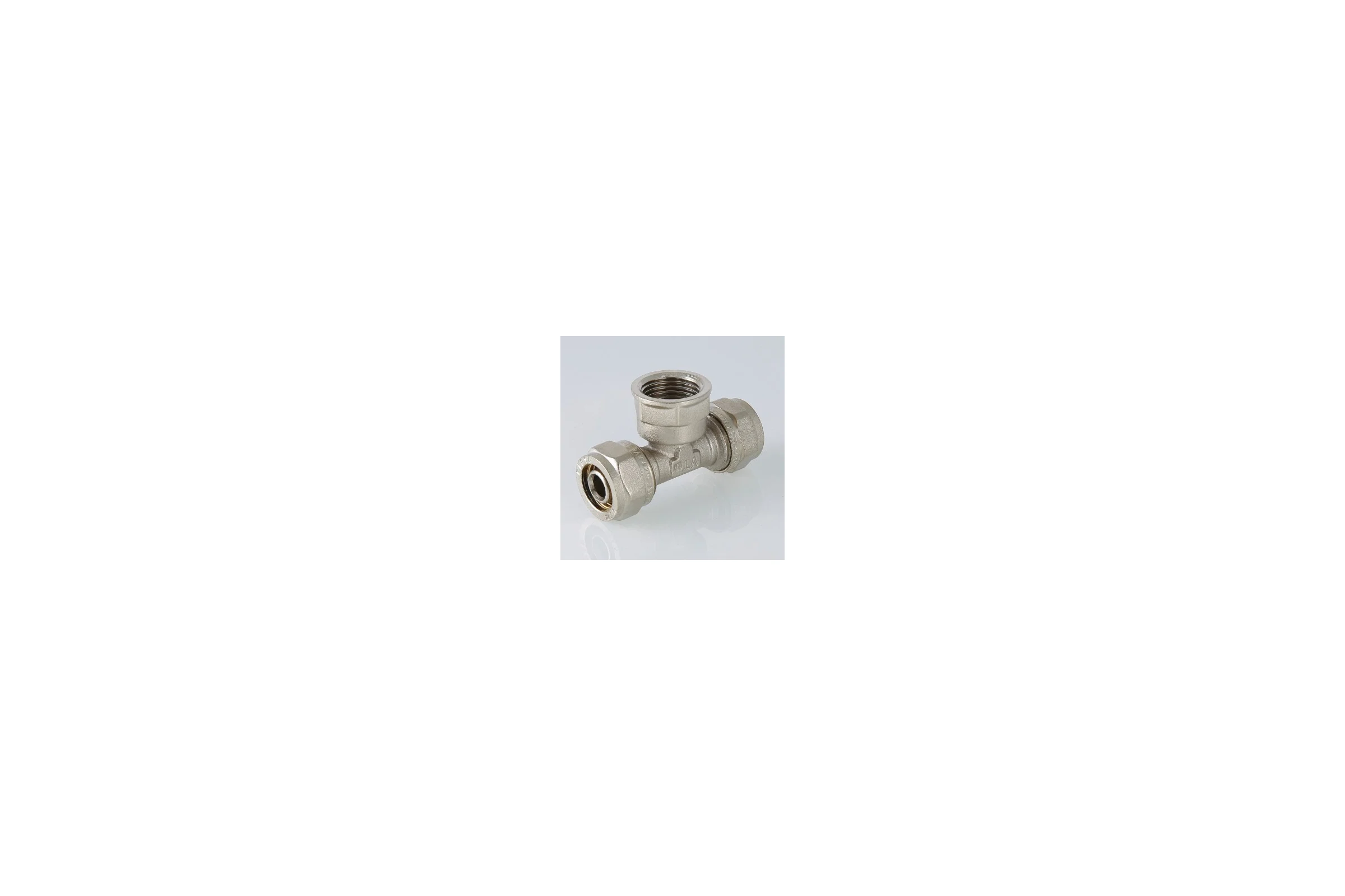 Комплект Valtec _39 VI7 Тройник обжимной с переходом на вн. р. 16x1/2" VTm.332.N.160416 5 штук VT.VI7.K39.332160416.5