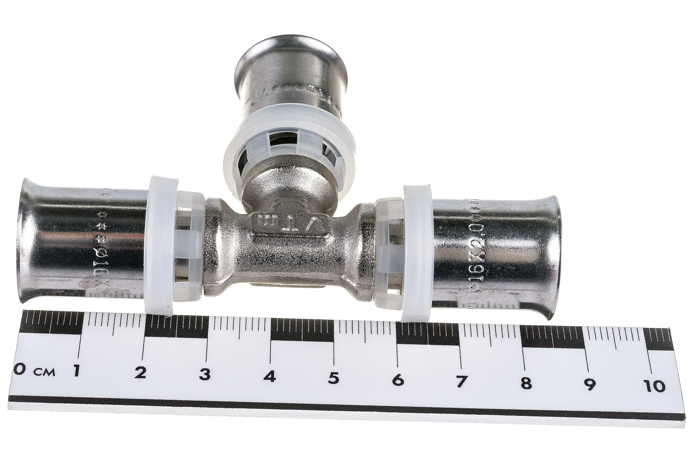 Комплект Valtec_70 VI7 Тройник пресс 16 VTm.231.N.161616 (Упаковка 5 штук) VT.VI7.K70.231161616.5