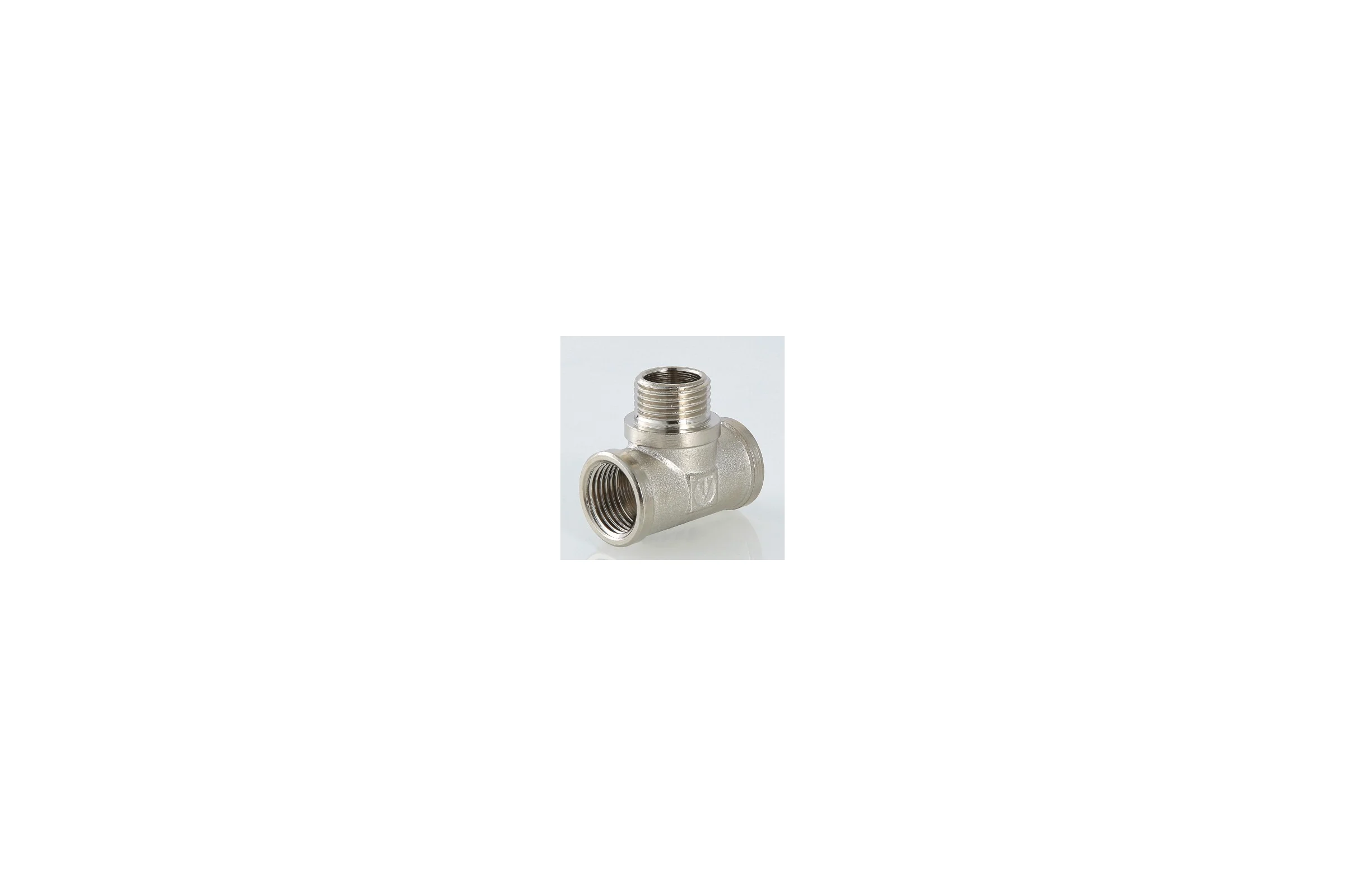 Комплект Valtec _50 VI7 Тройник с переходом на нар. р. 1/2 вн.-нар.-вн. VTr.132.N.0004 5 штук VT.VI7.K50.1320004.5
