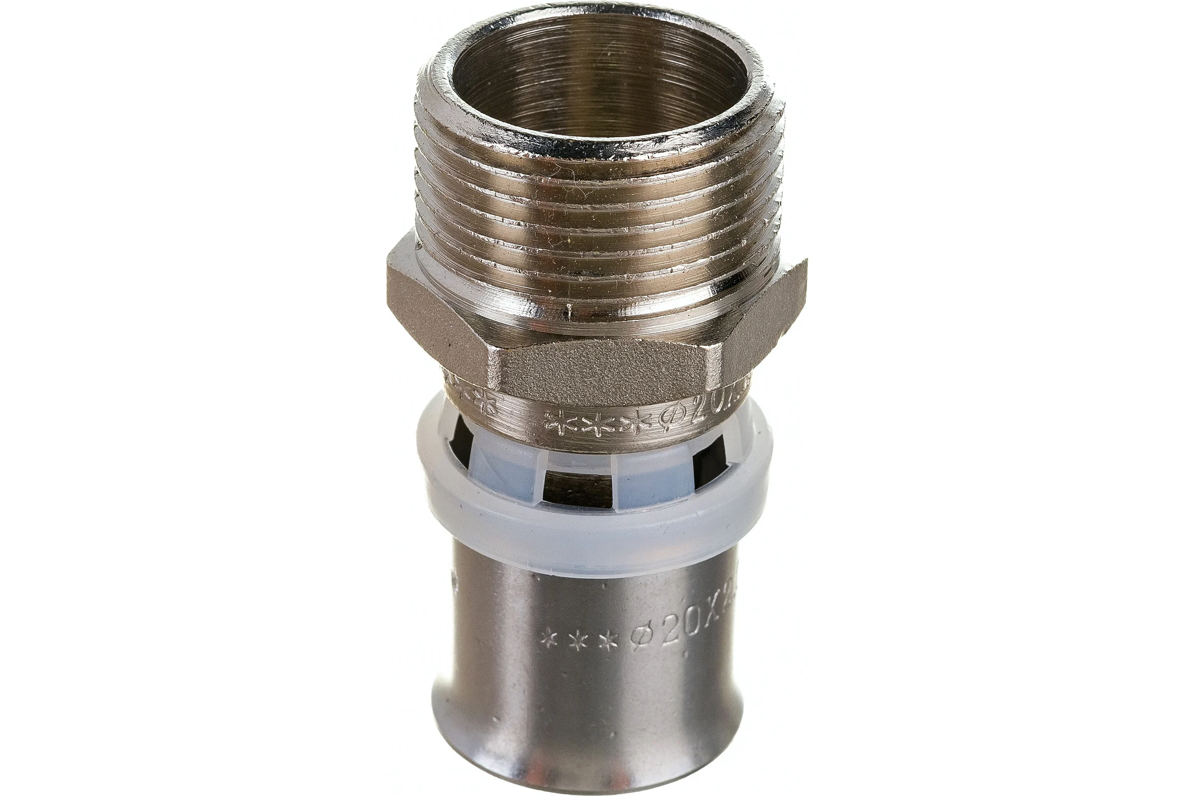 Комплект Valtec _20 VI7 Соединитель пресс с переходом на нар. р. 20x3/4 VTm.201.N.002005 5 штук VT.VI7.K20.201002005.5